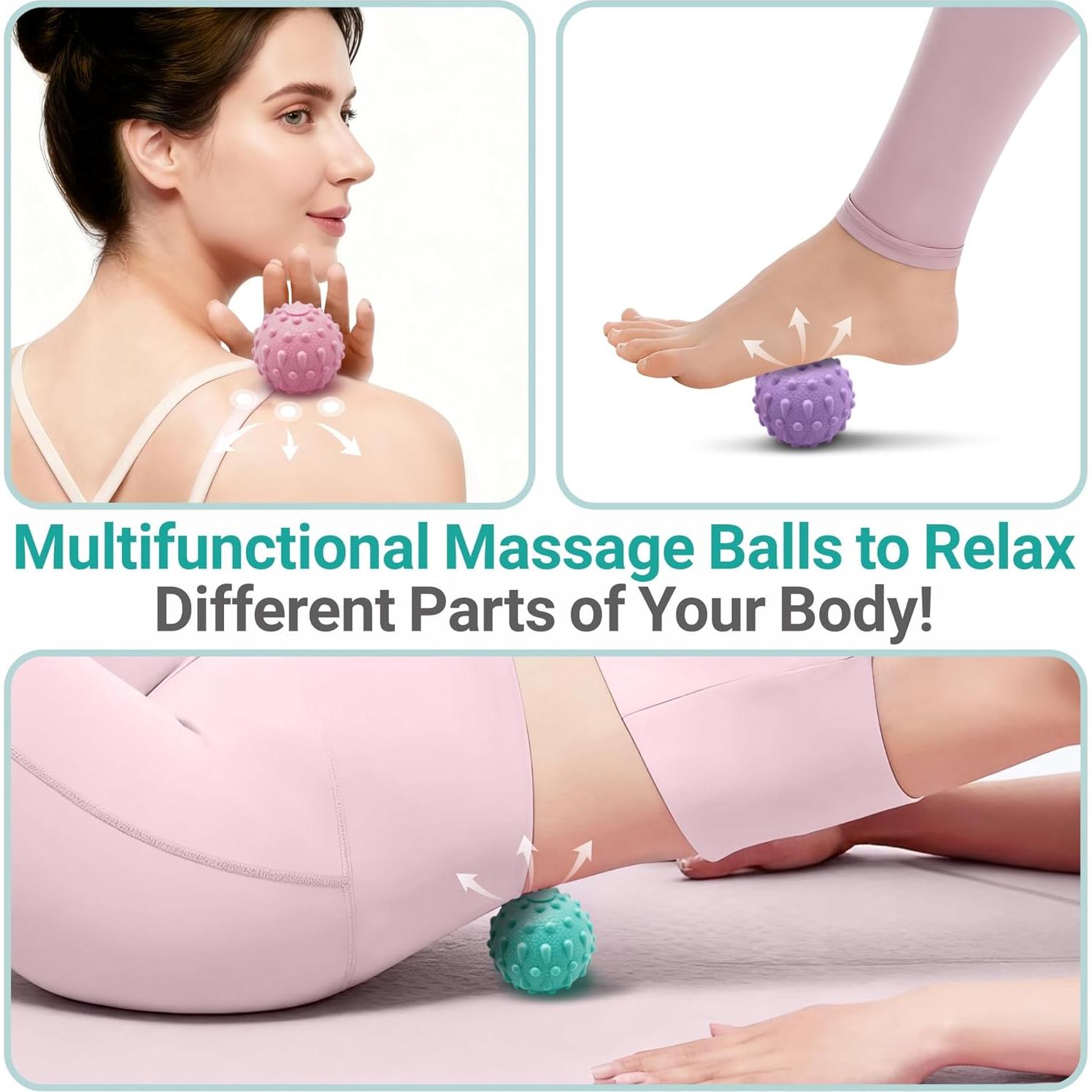 Alfombrilla de Masaje para Pies GEENOA 51x43 cm Púrpura