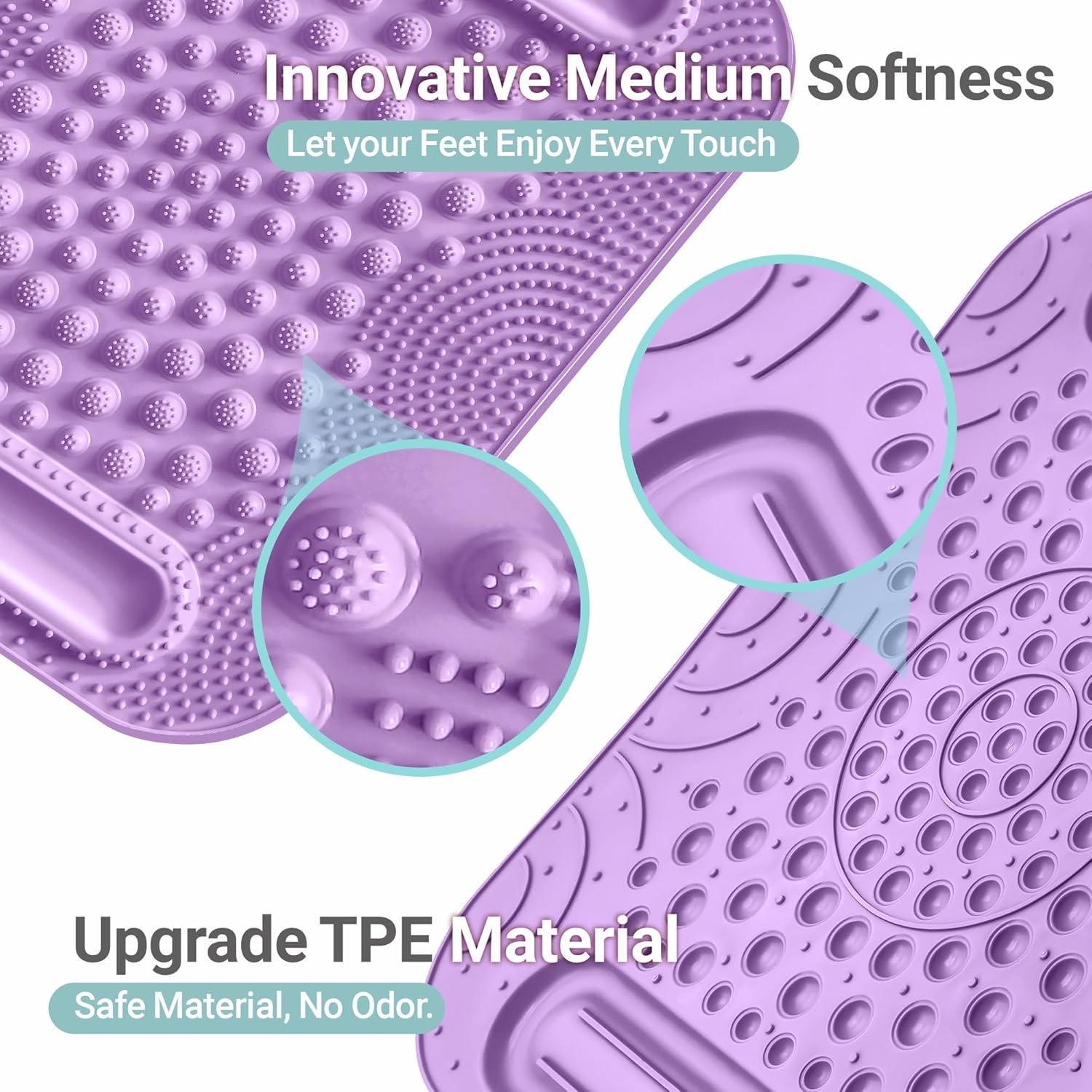 Alfombrilla de Masaje para Pies GEENOA 51x43 cm Púrpura