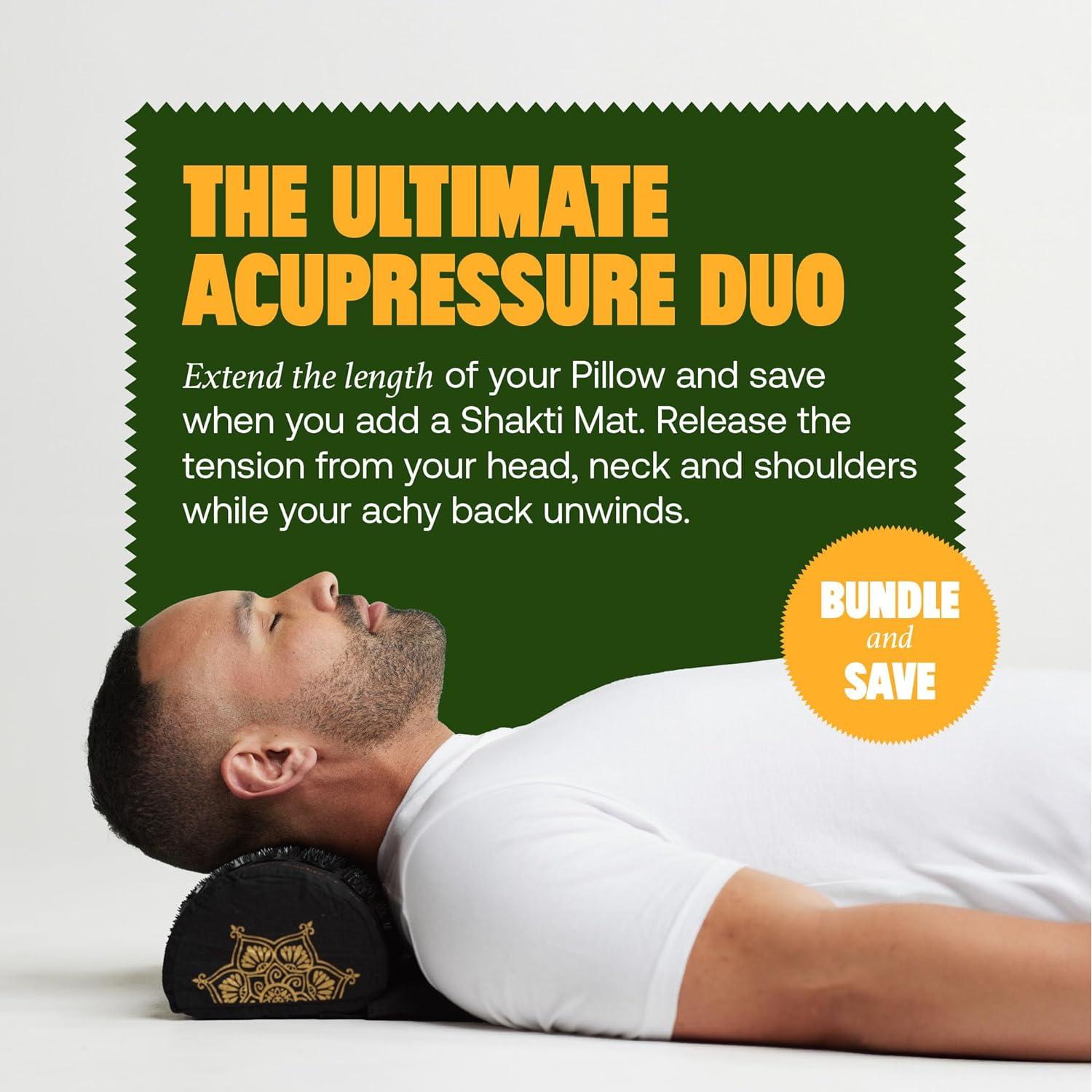 Almohada de Cuello Acupresora ShaktiMat Clásica Nivel 2 Negra