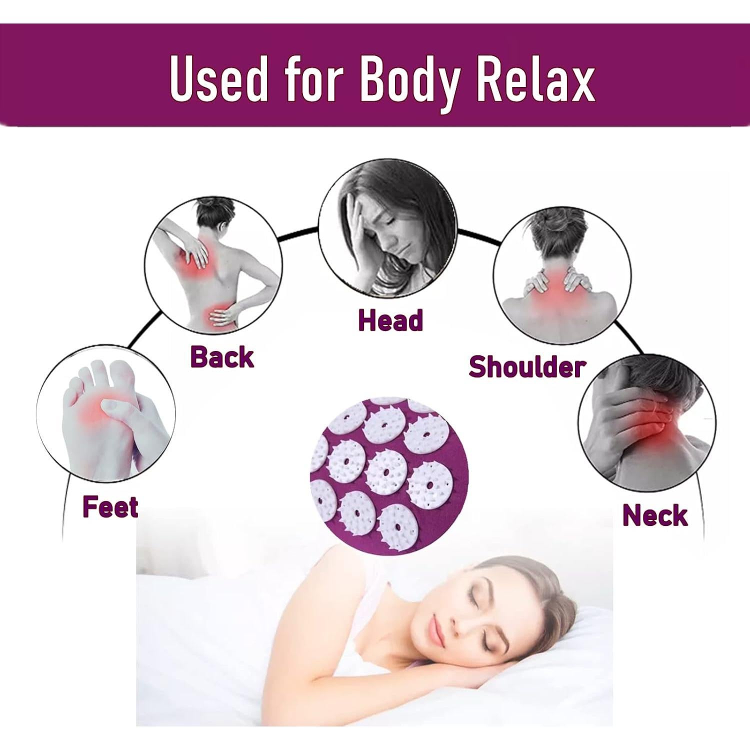 Almohada de Acupresión DoroSun ZCZT para Alivio de Estrés