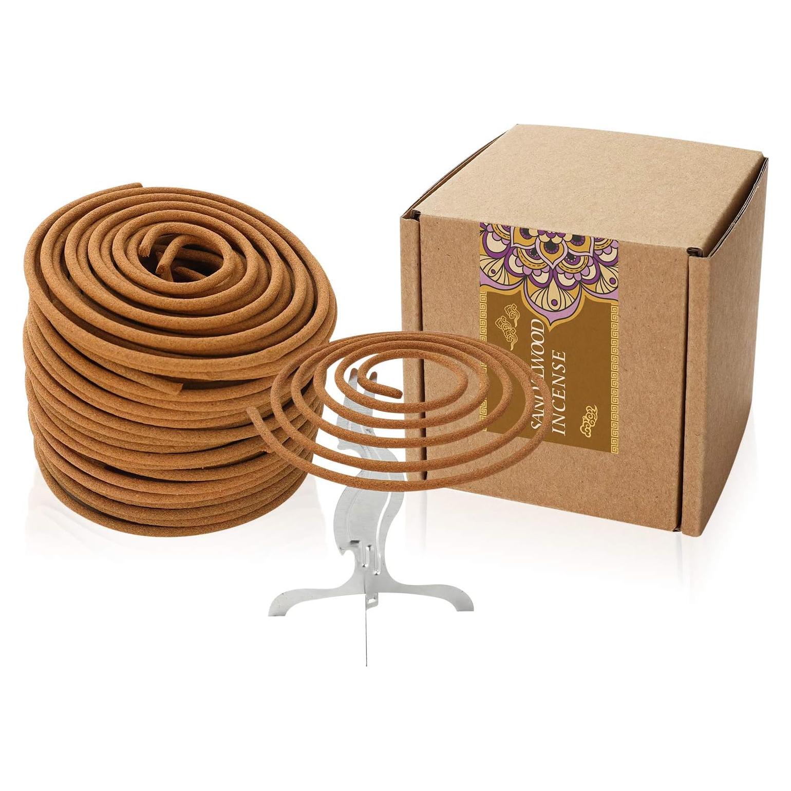 Incienso en Espiral Sándalo Xujia 24pcs Aromatizante Hogar