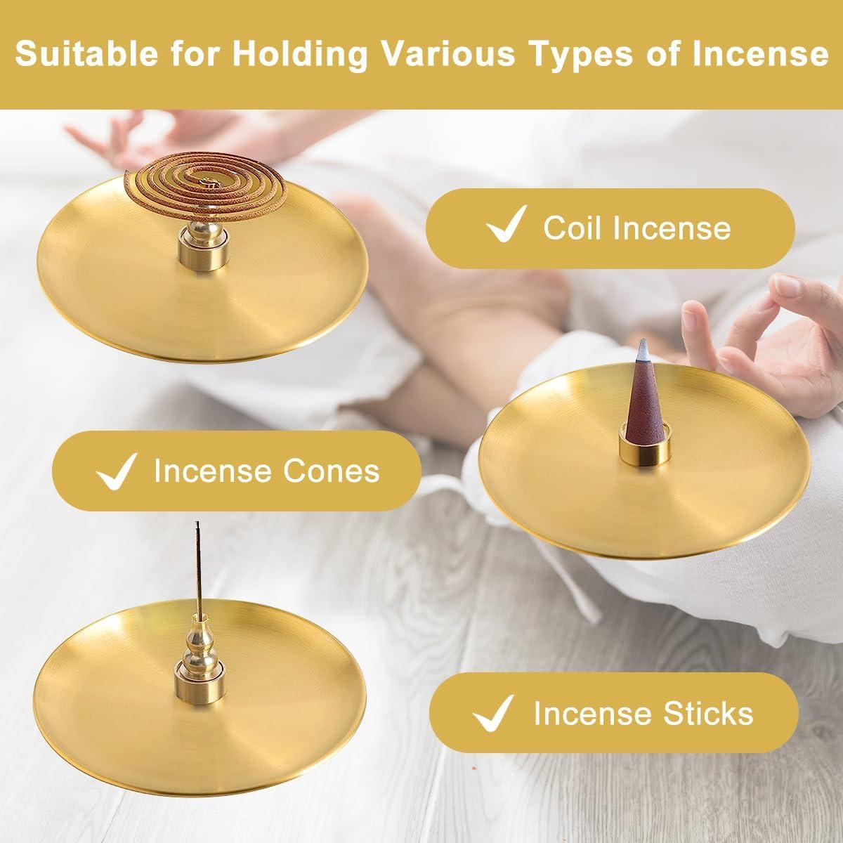 Soporte de Incienso IBEQUEM 5 en 1 de Latón 13.97 cm