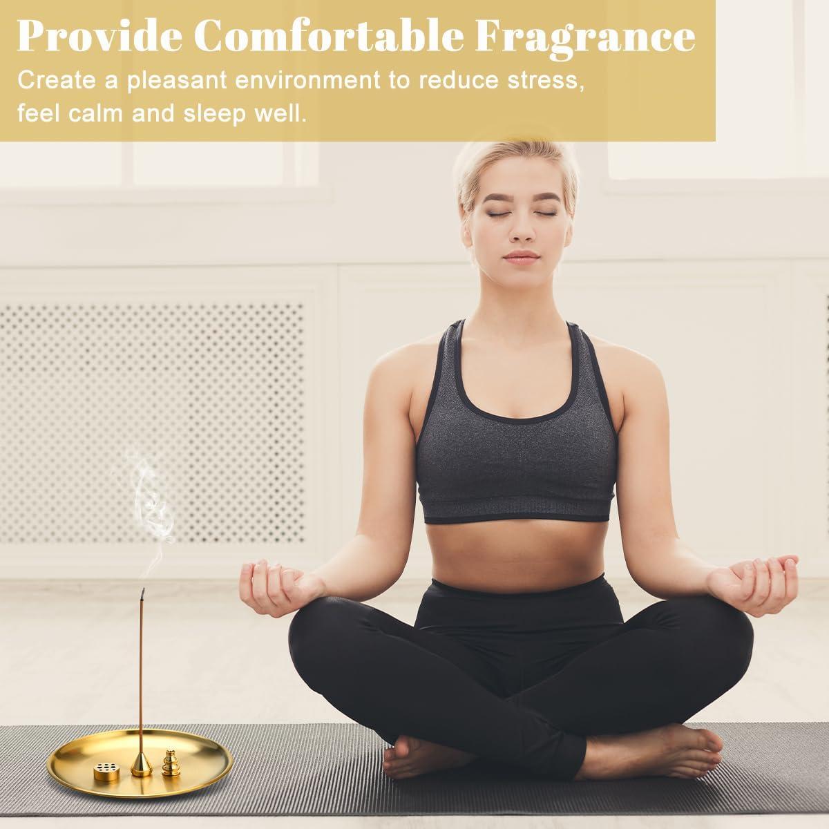 Soporte de Incienso IBEQUEM 5 en 1 de Latón 13.97 cm