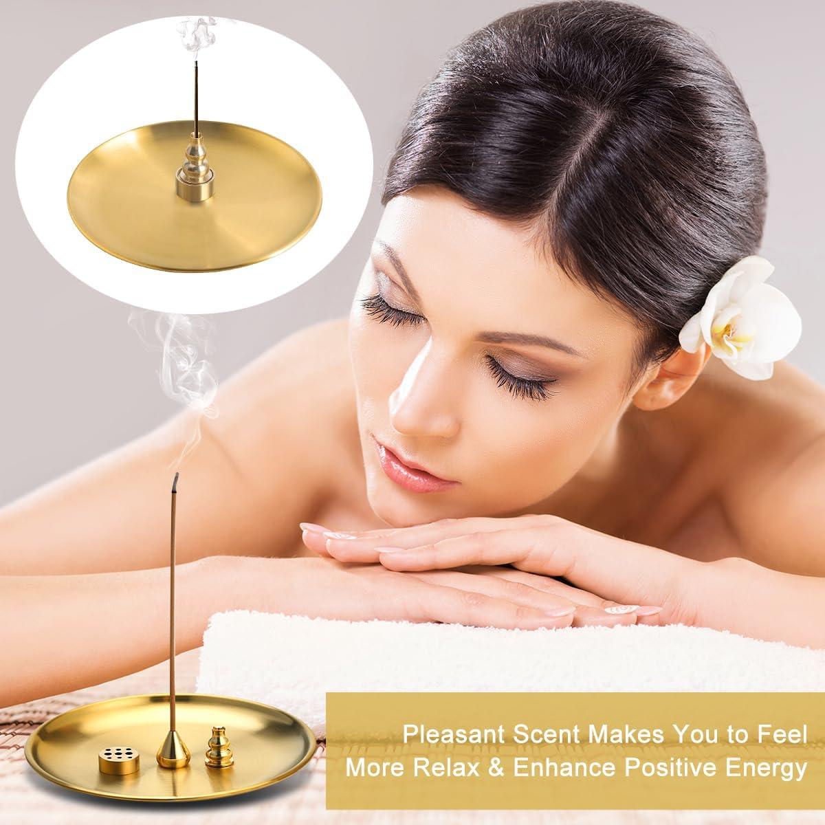 Soporte de Incienso IBEQUEM 5 en 1 de Latón 13.97 cm