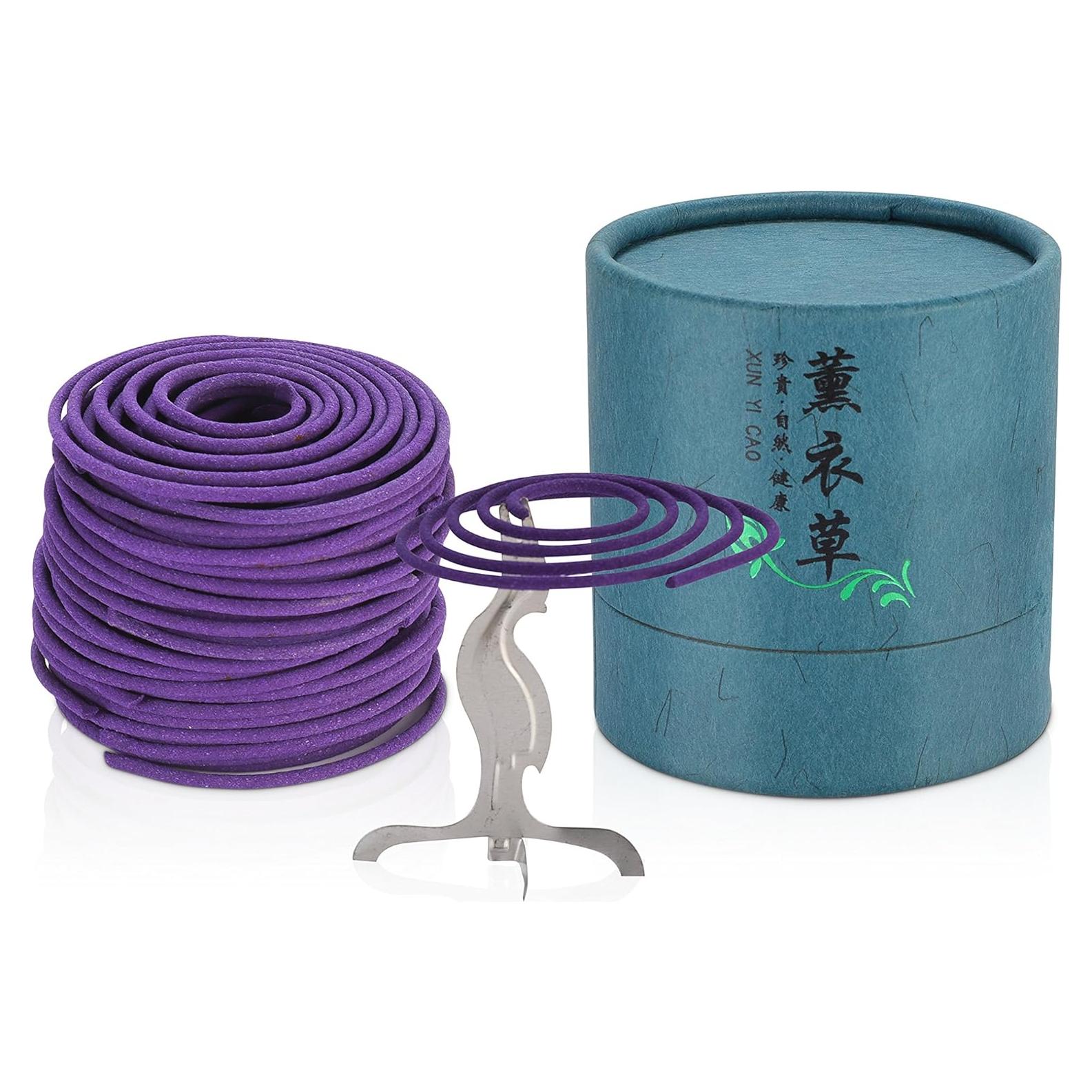 Incienso de Lavanda MIUPOO - 24 Bobinas, Alivia Estrés