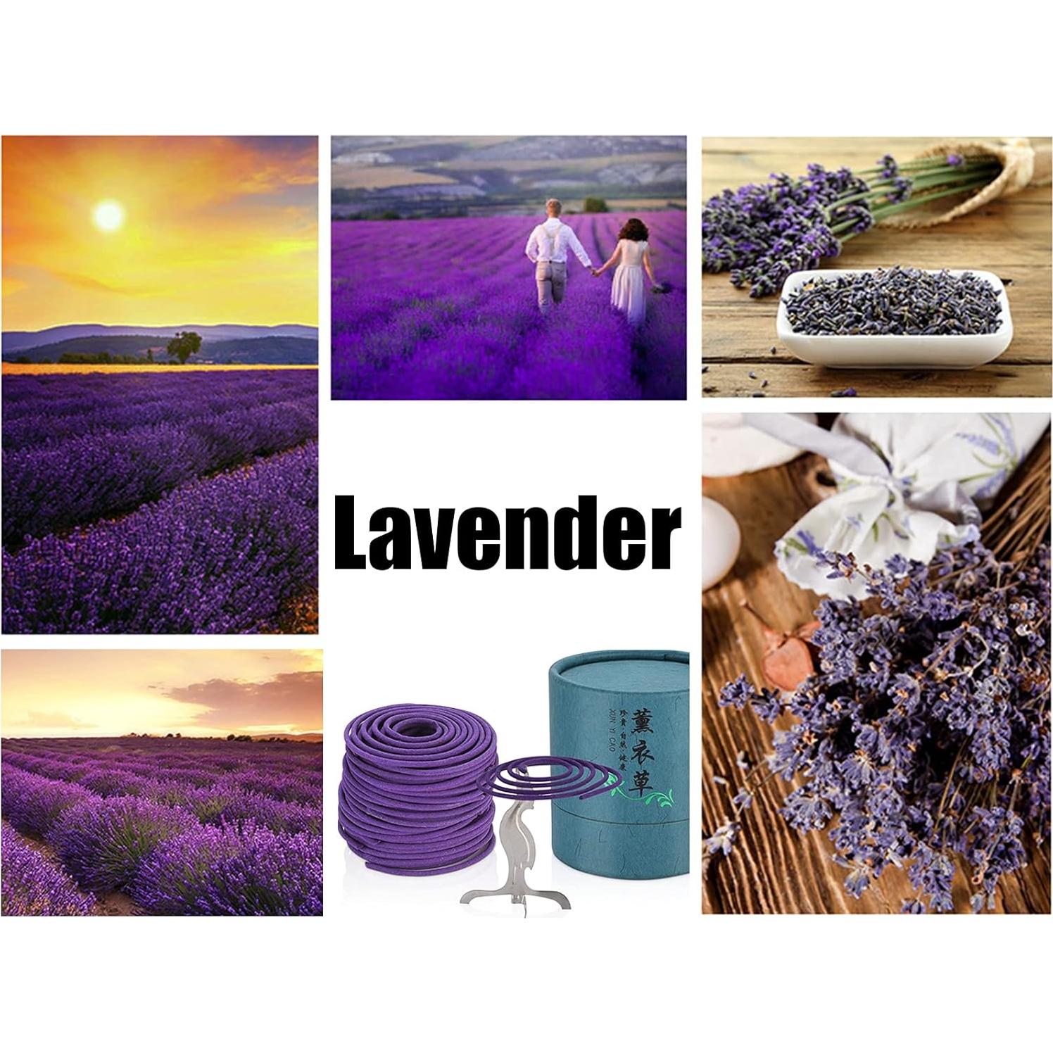 Incienso de Lavanda MIUPOO - 24 Bobinas, Alivia Estrés