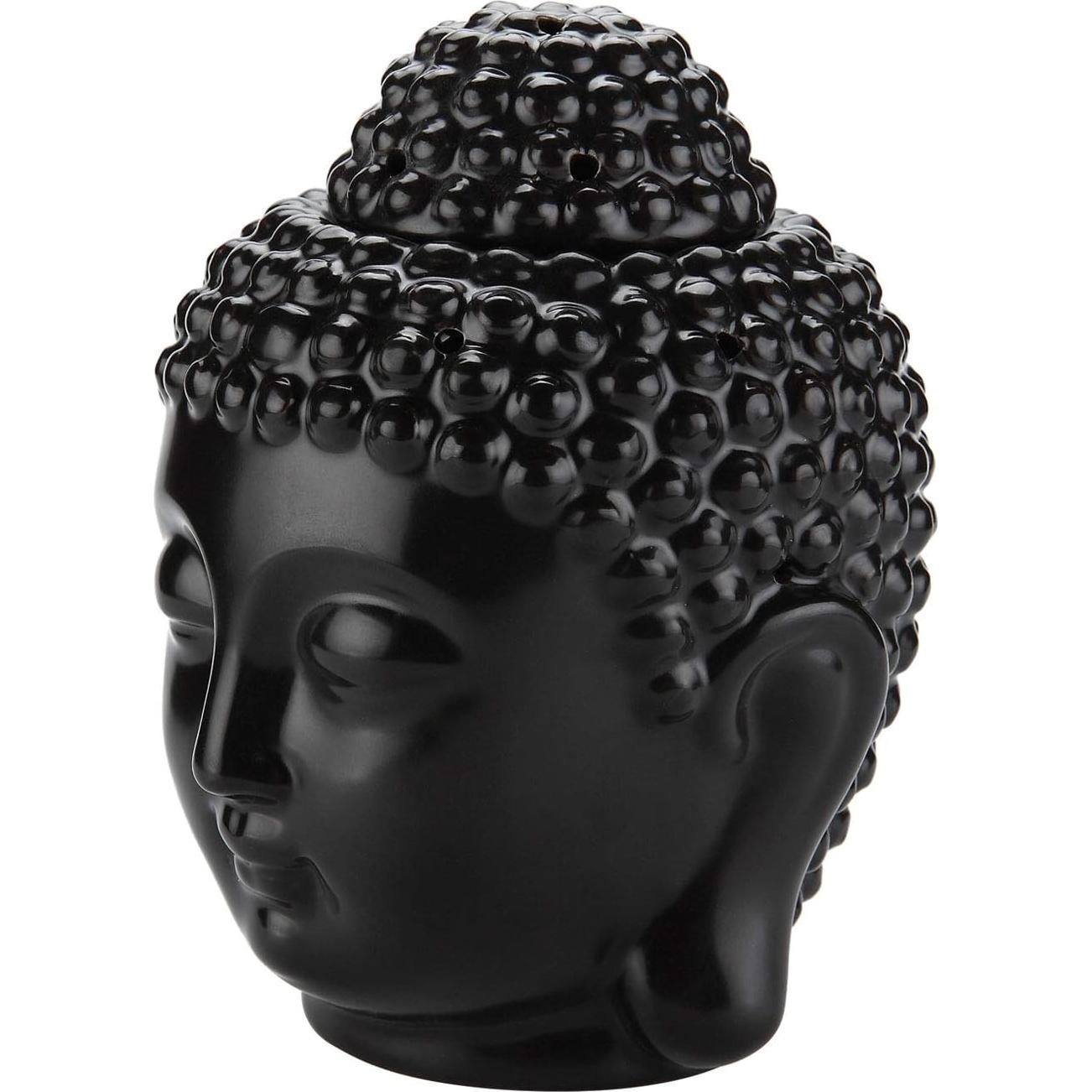 Quemador de Aceite Esencial Tvoip Cabeza de Buda Cerámica 14cm