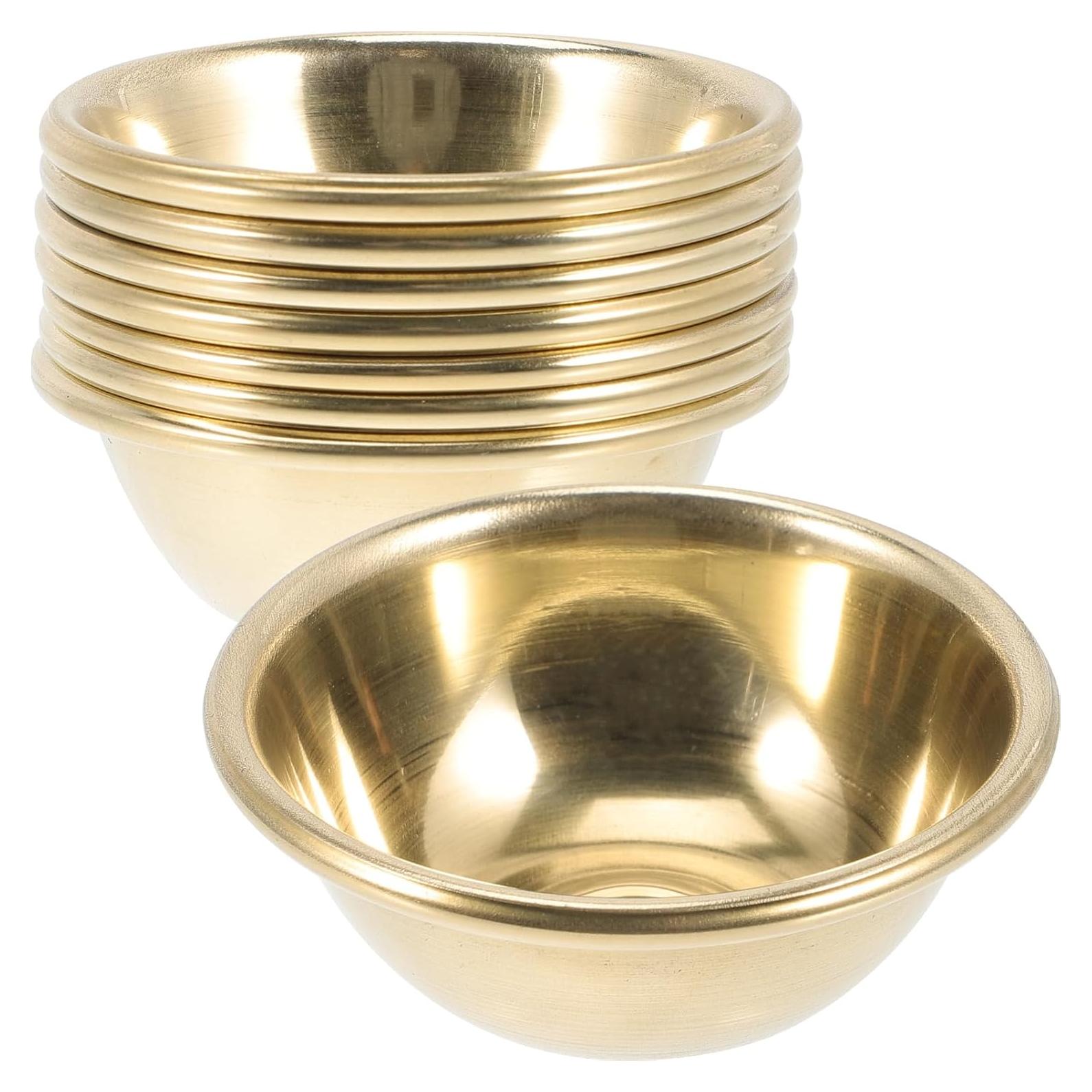 Tazón de Incienso de Meditación FOMIYES Dorado 6.2cm