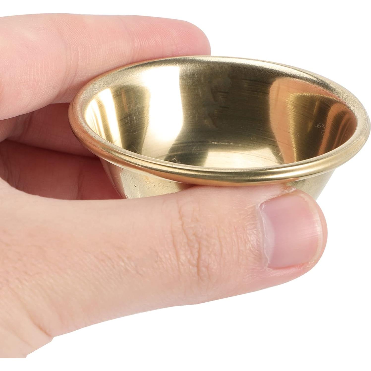 Tazón de Incienso de Meditación FOMIYES Dorado 6.2cm