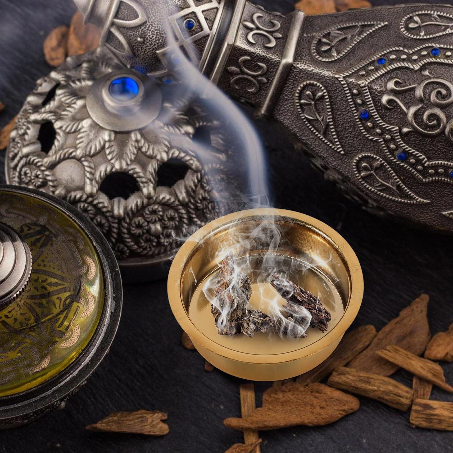 VOSAREA 6 Soportes de Incienso de Metal Dorado 5cm