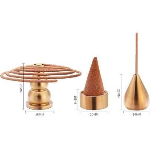 Quemador de Incienso Cerámica Xujia 10 cm Amarillo Caqui