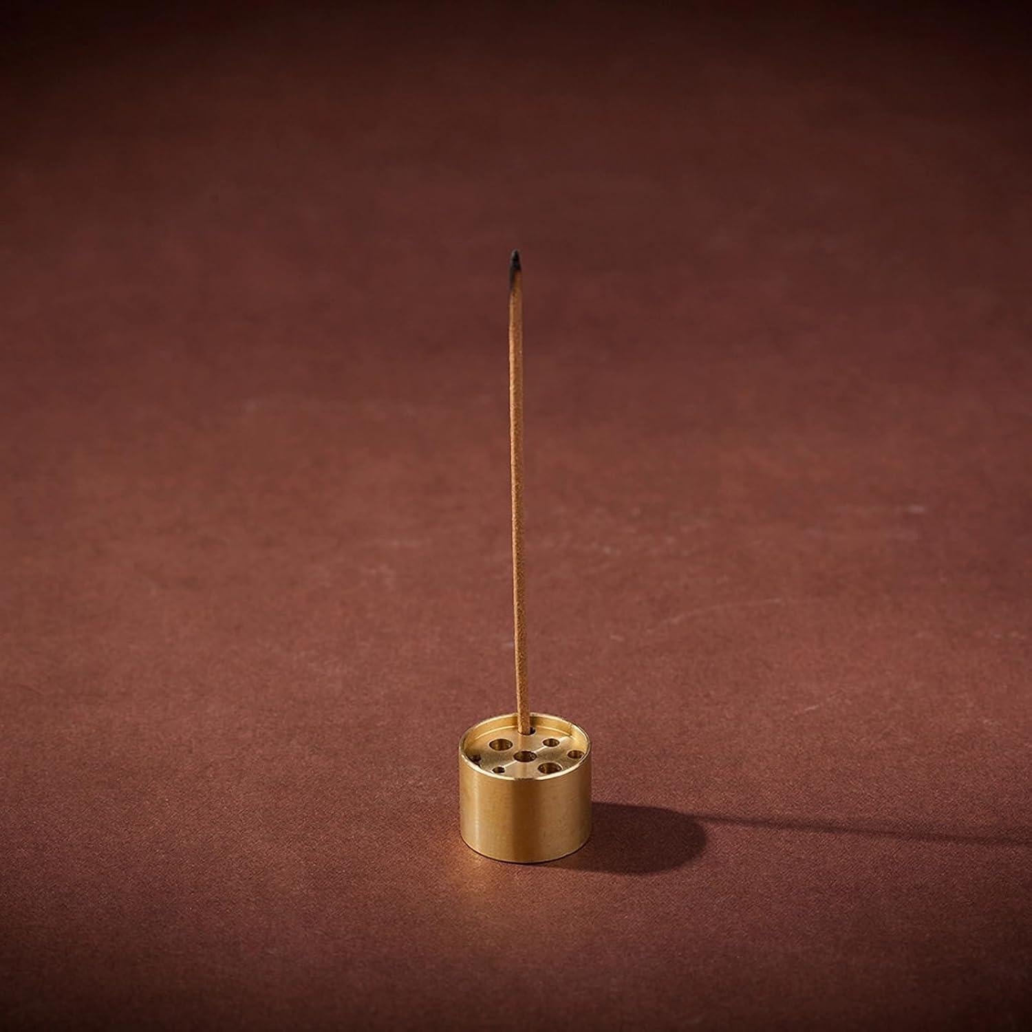 Quemador de Incienso Cerámica Xujia 10 cm Amarillo Caqui