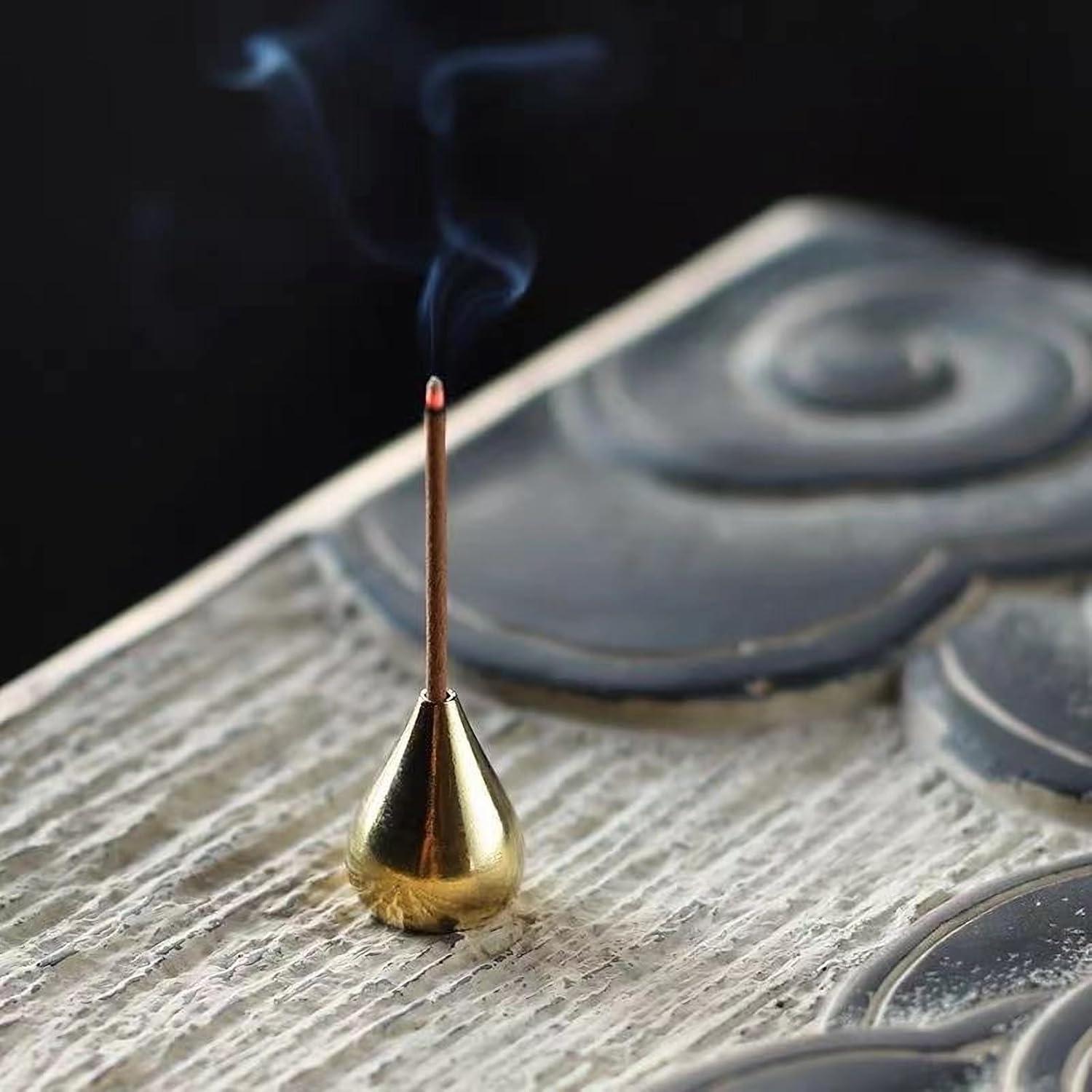 Quemador de Incienso Cerámica Xujia 10 cm Amarillo Caqui