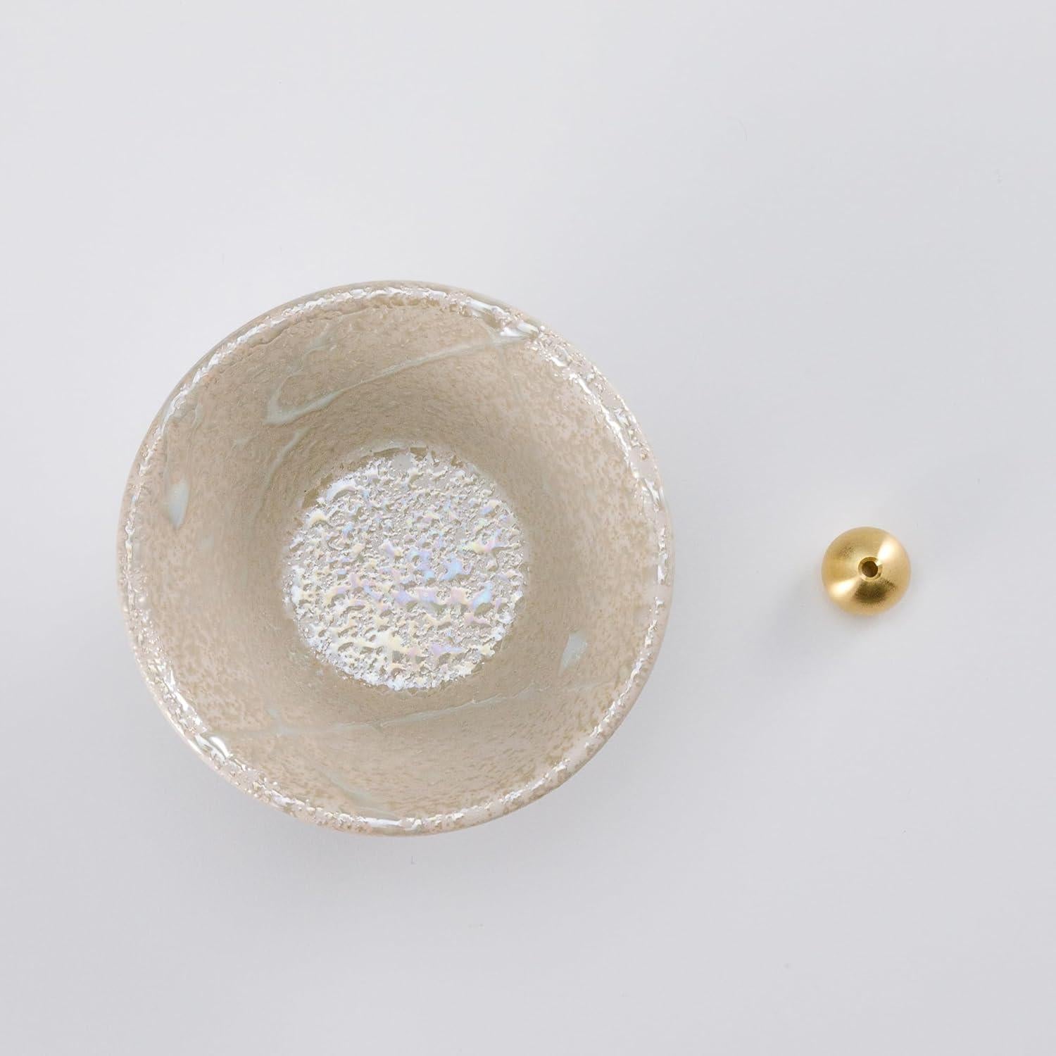 Soporte de Incienso Cerámica Asayu Japón 10.5 cm Hecho a Mano