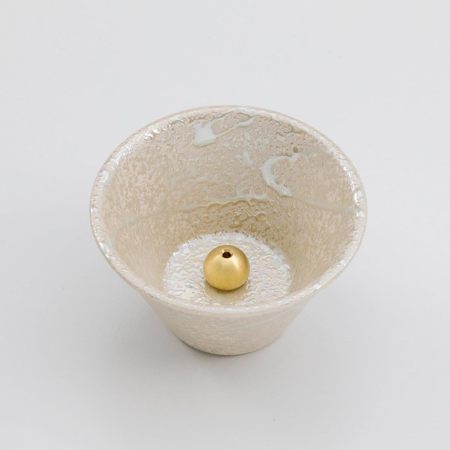 Soporte de Incienso Cerámica Asayu Japón 10.5 cm Hecho a Mano