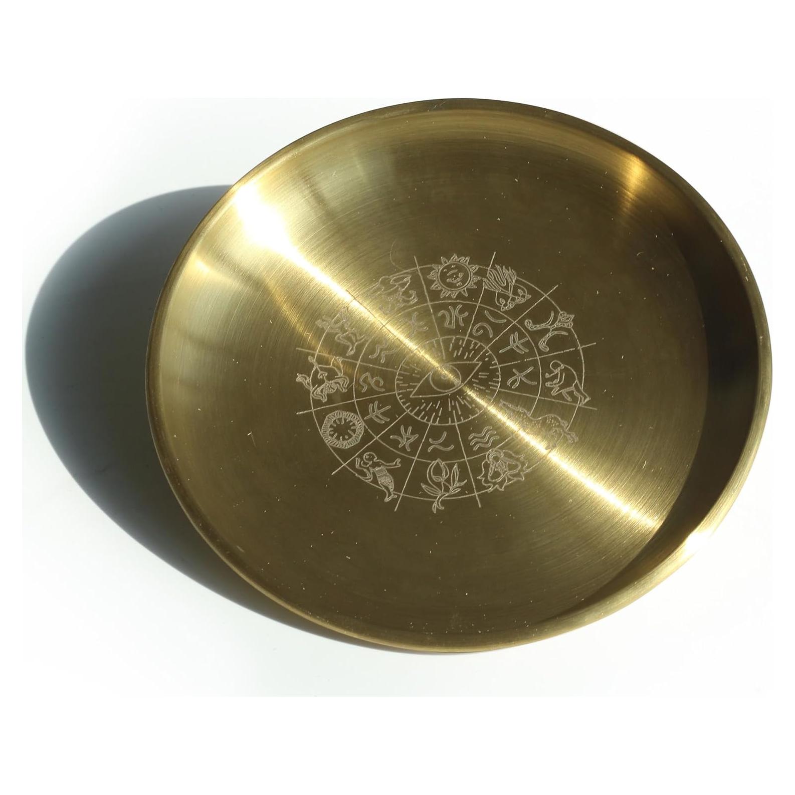 Plato Decorativo Dorado Amitofo 14 cm - Ritual Sabiduría Ocular