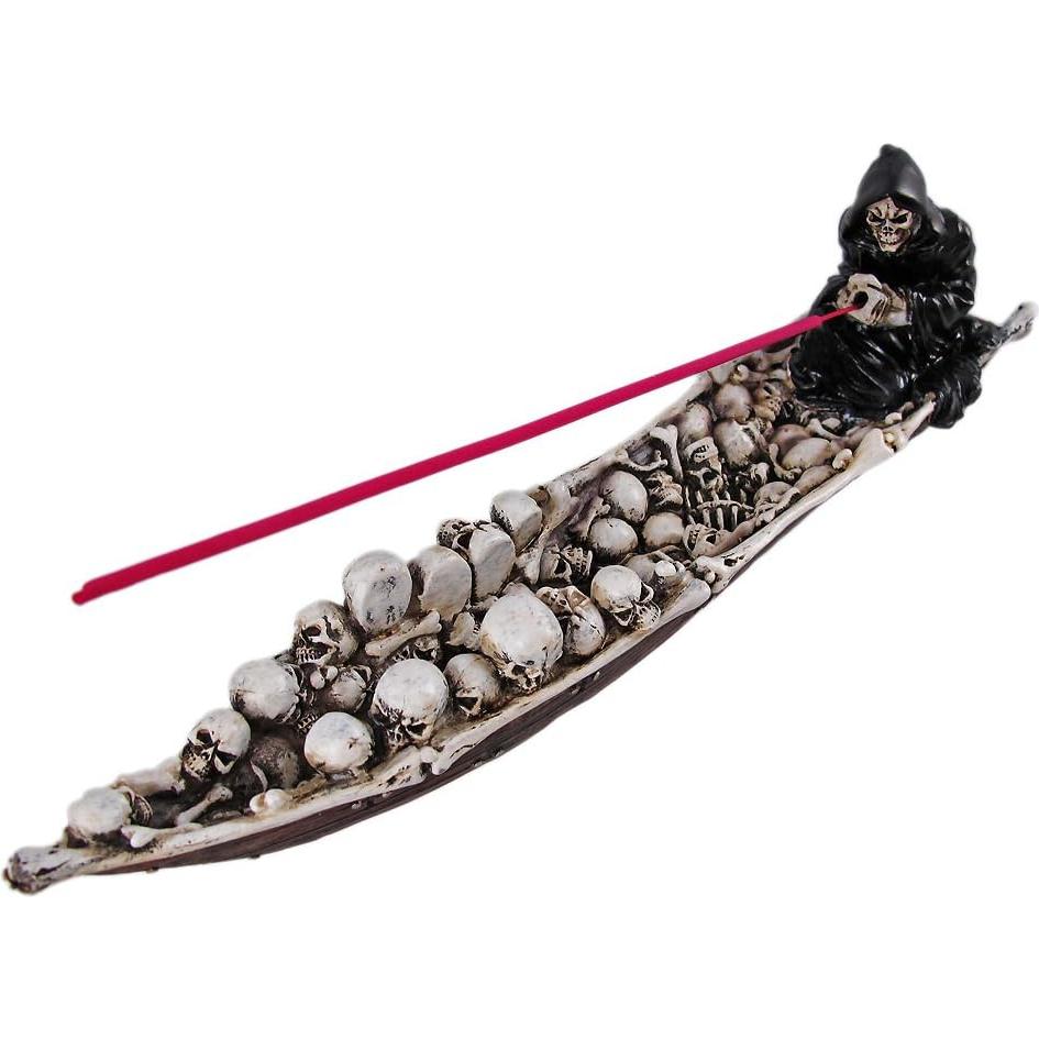 Soporte de Incienso Calavera del Segador DWK - 29.21 cm