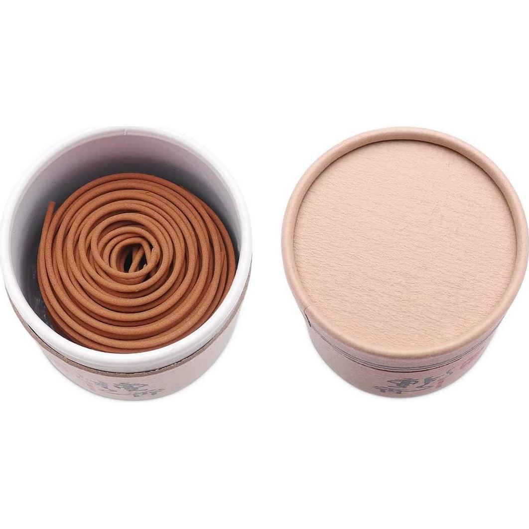 Quemador de Incienso Espiral Sándalo - 24 Piezas 2 Horas