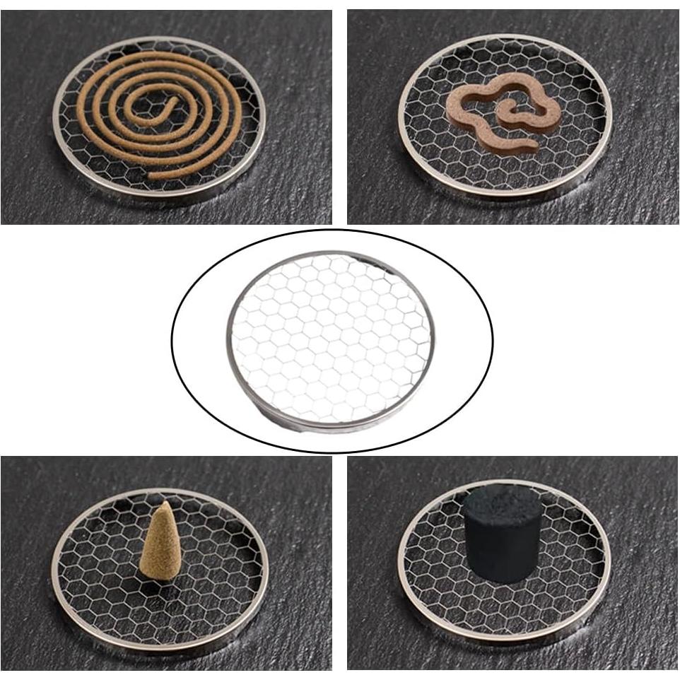 Paquete de 5 Pantallas de Incienso NentMent Acero Inoxidable