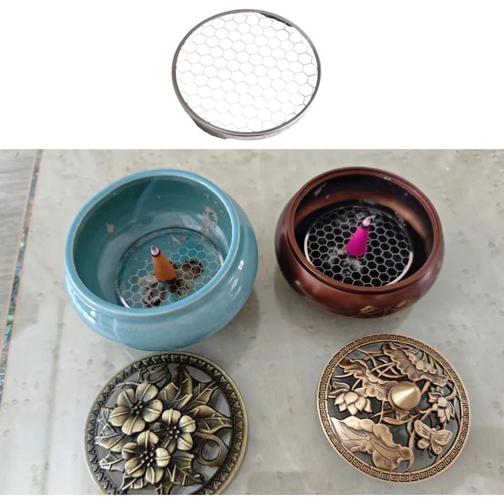 Paquete de 5 Pantallas de Incienso NentMent Acero Inoxidable