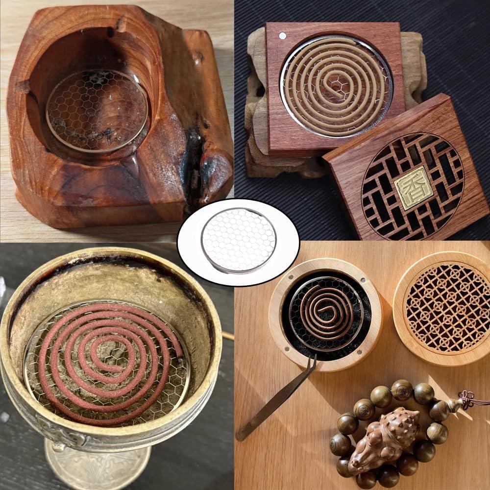 Paquete de 5 Pantallas de Incienso NentMent Acero Inoxidable