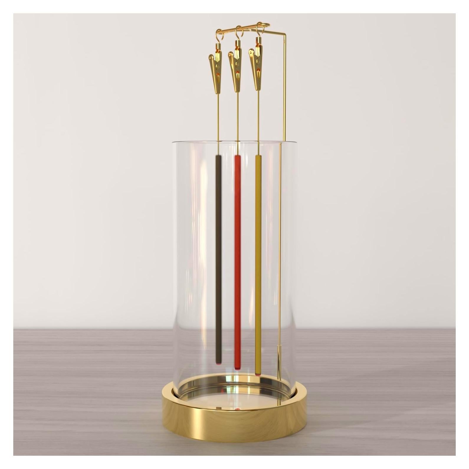 Soporte de Incienso HaisWonsa Dorado Vertical Anticeniza