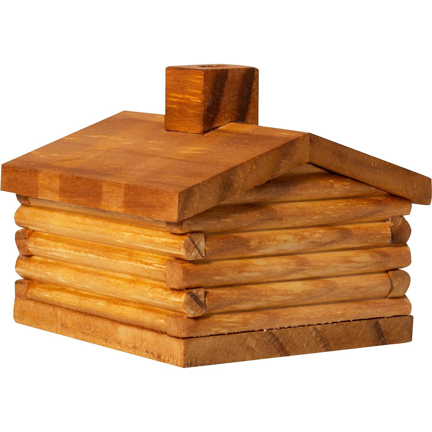 Quemador de Incienso de Madera Paine's Cabaña con 10 Conos