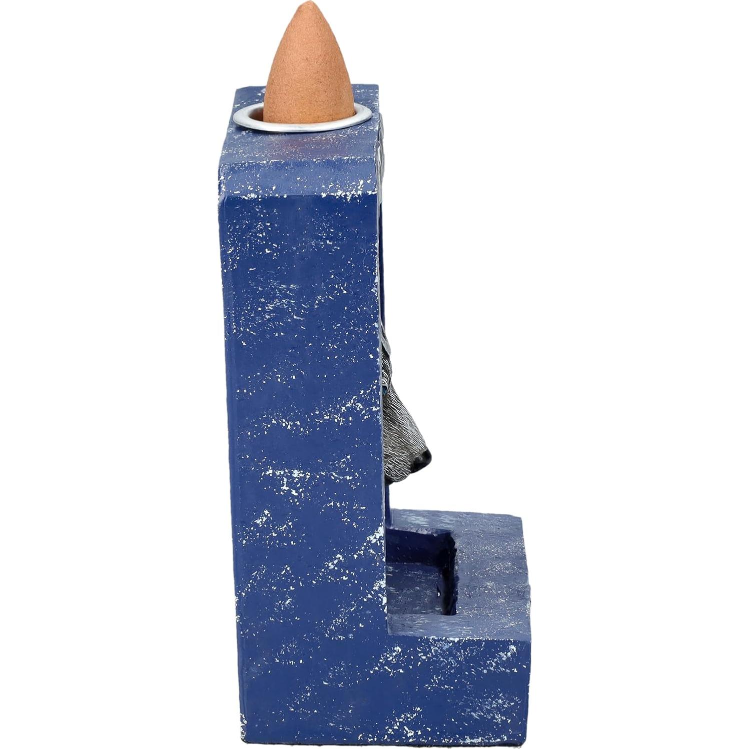 Quemador de Incienso Pacific Giftware Lobo Lunar 10 cm Resina