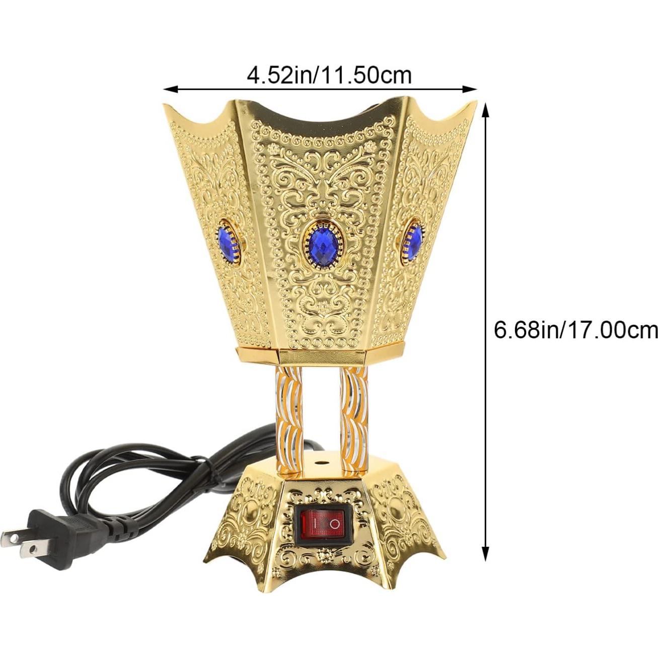 Horno de Bakhoor Eléctrico Ciieeo Dorado 345g Aromaterapia