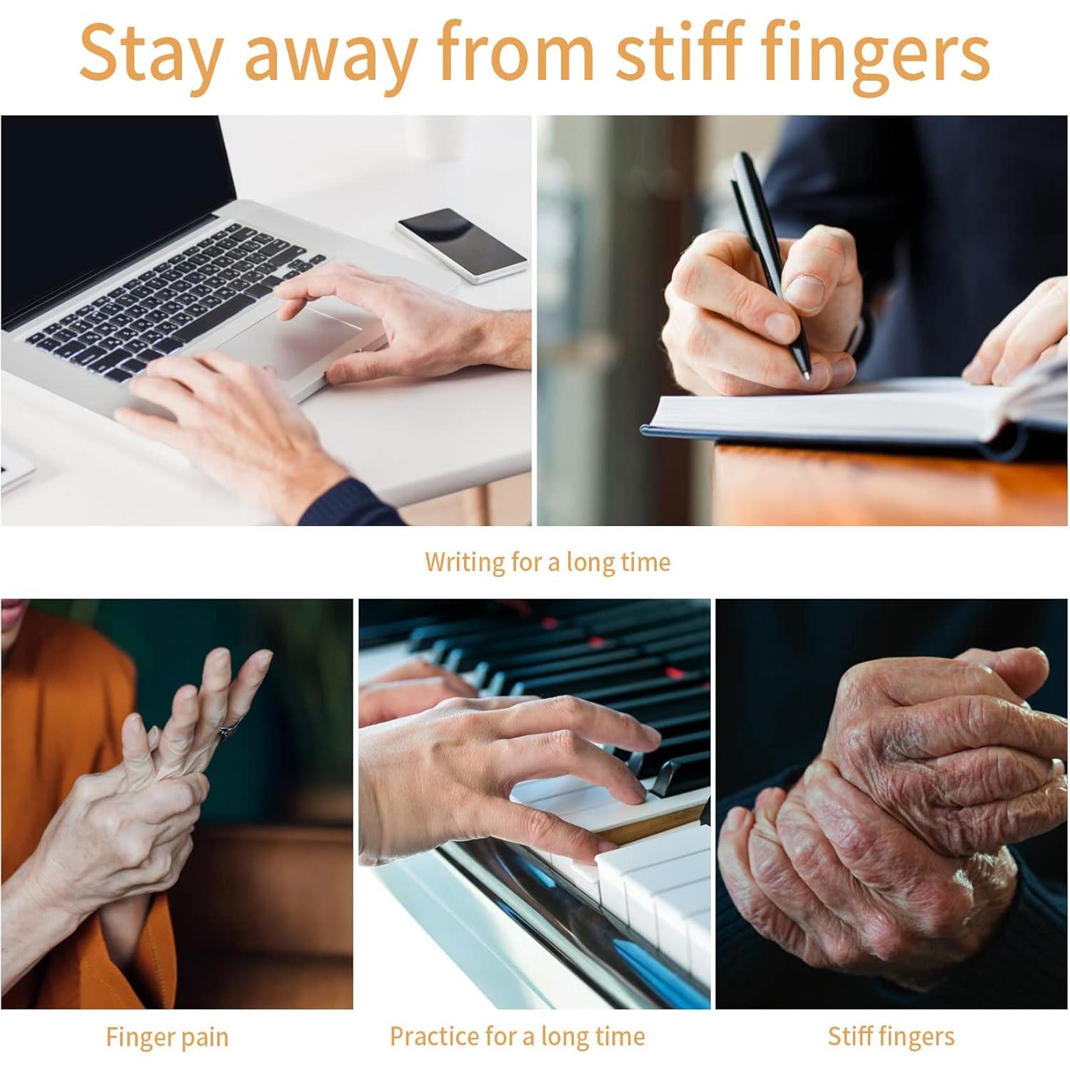 Conjunto de Anillos y Pulseras de Acupresión HexinYigjly - 14 Piezas