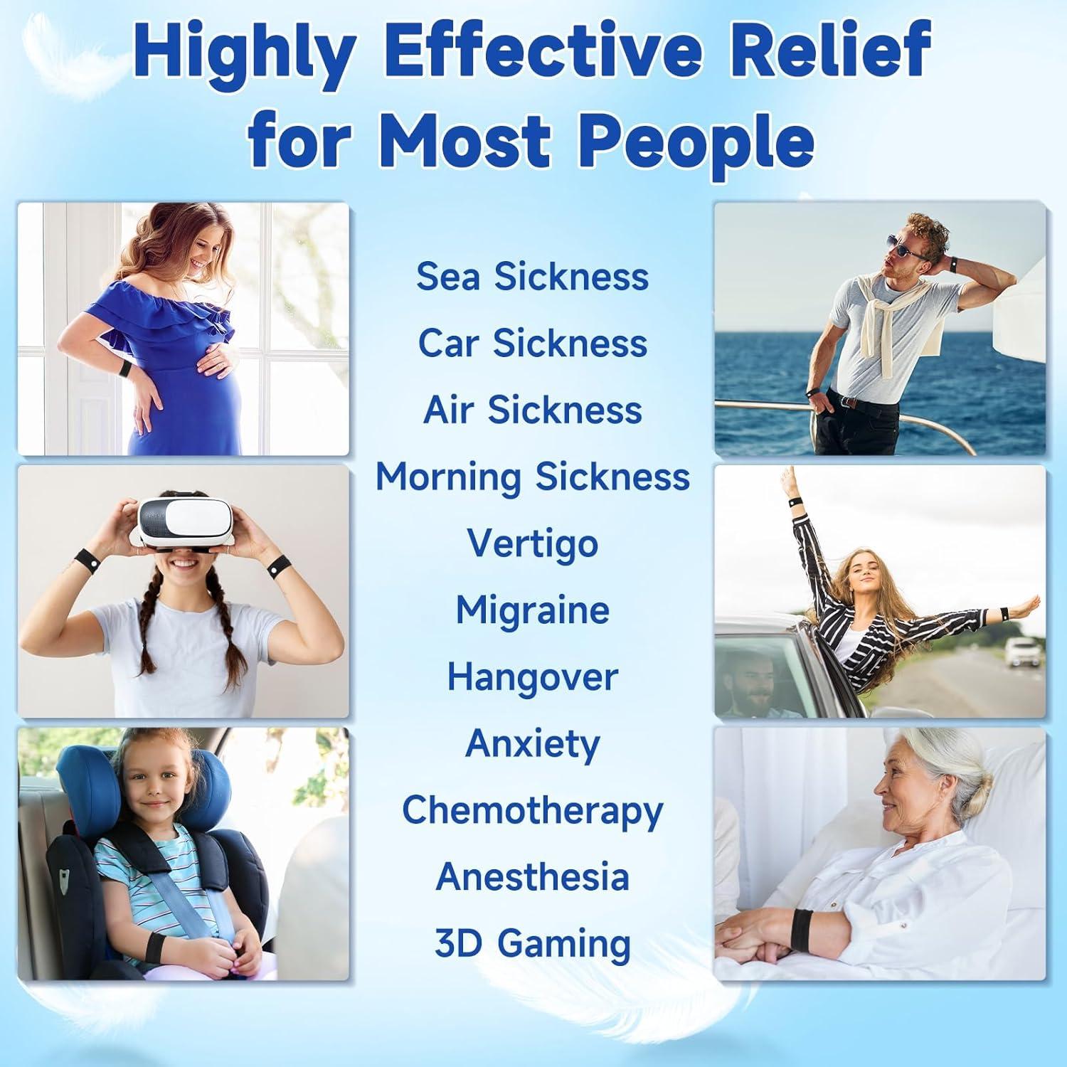 Pulseras para Mareos LYJEE - Alivio Natural 5 Pares