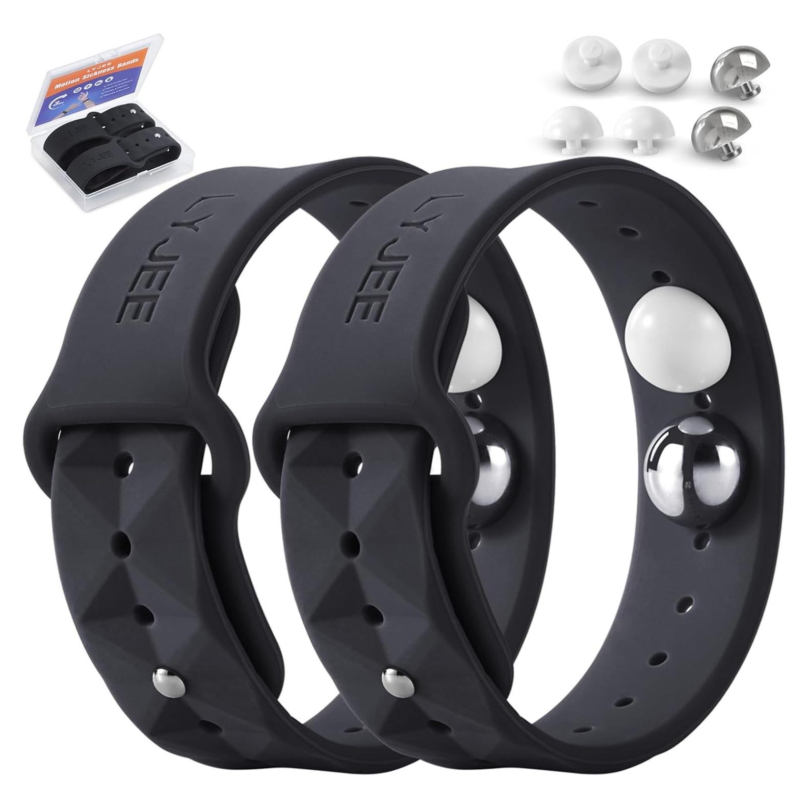 Pulseras Antináuseas LYJEE para Adultos y Niños - Alivio Natural