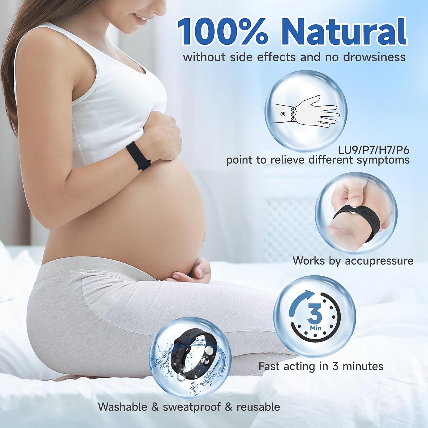 Pulseras Antináuseas LYJEE para Adultos y Niños - Alivio Natural