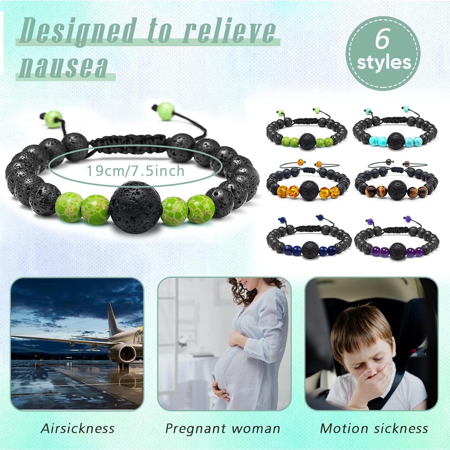 Brazaletes de Acupresión Hion para Náuseas - 6 Piezas