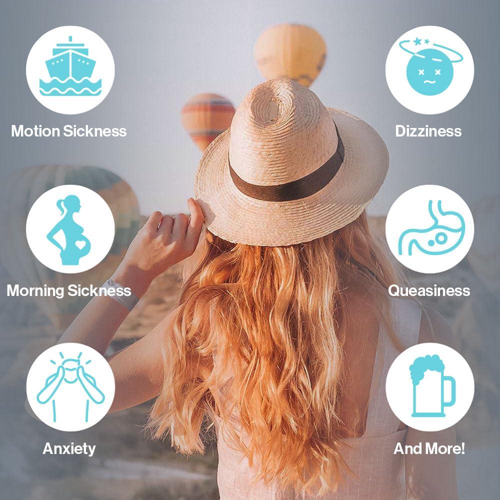 Blisslets Banda de Alivio de Náuseas - Grande - Plata