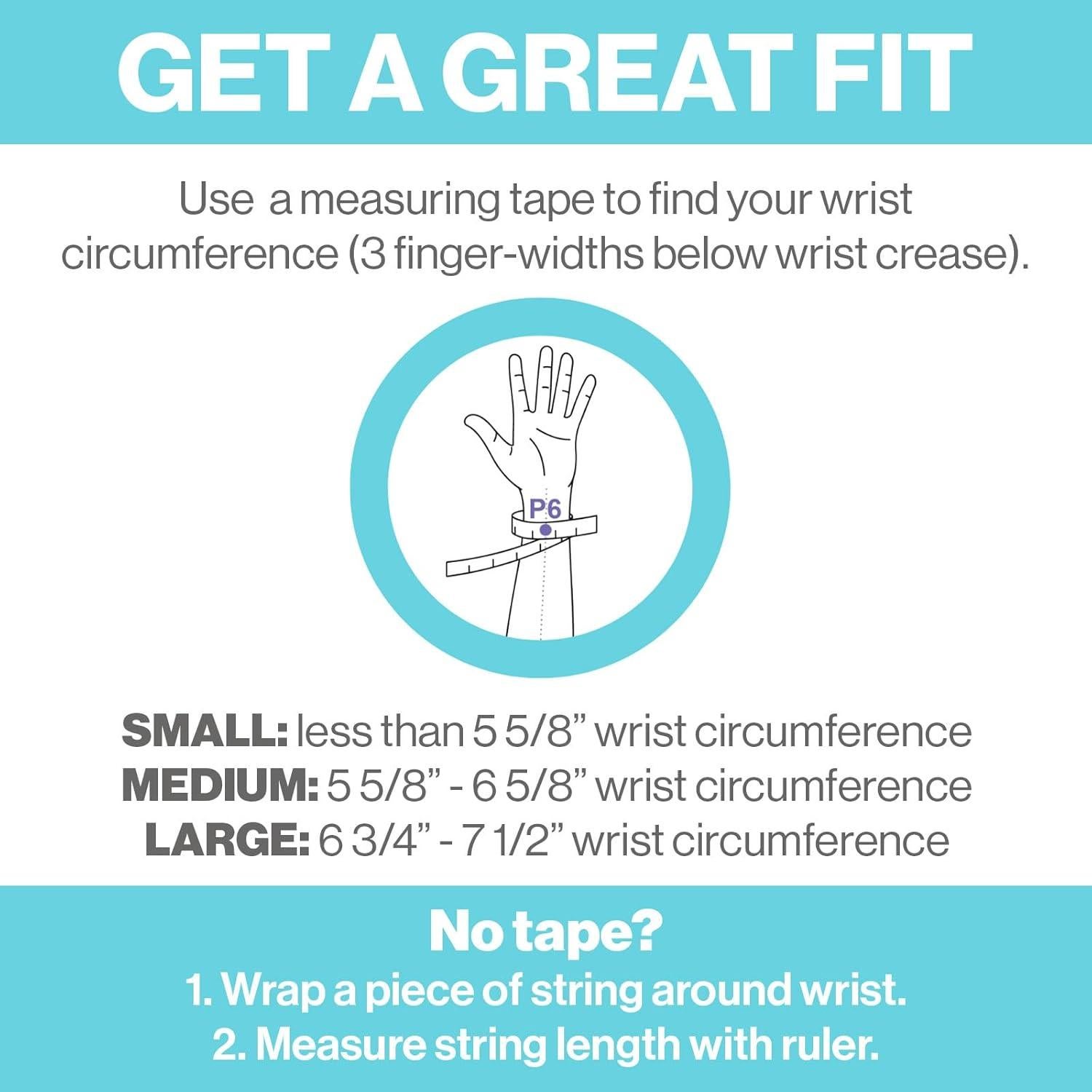 Blisslets Banda de Alivio de Náuseas - Grande - Plata