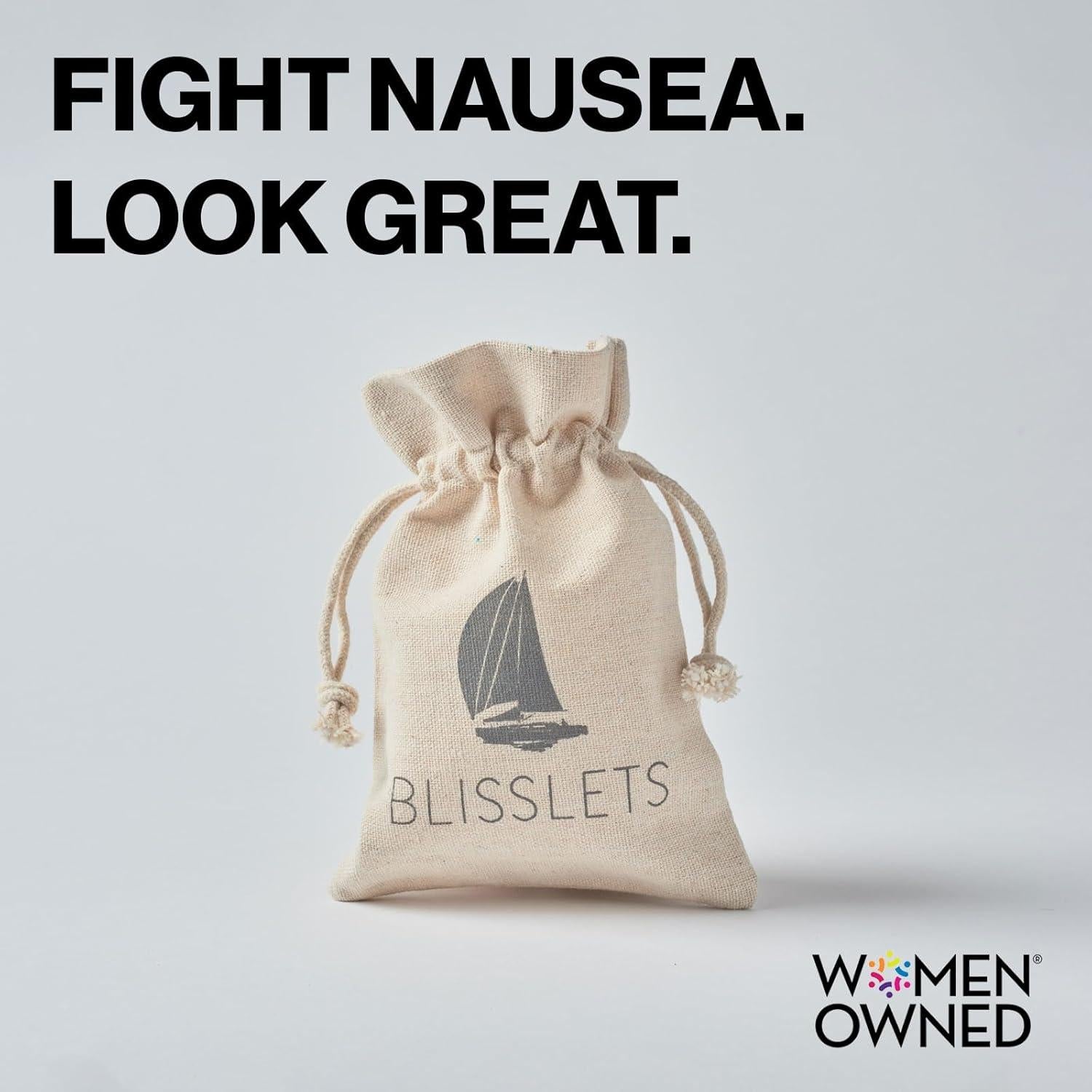 Blisslets Banda de Alivio de Náuseas - Grande - Plata