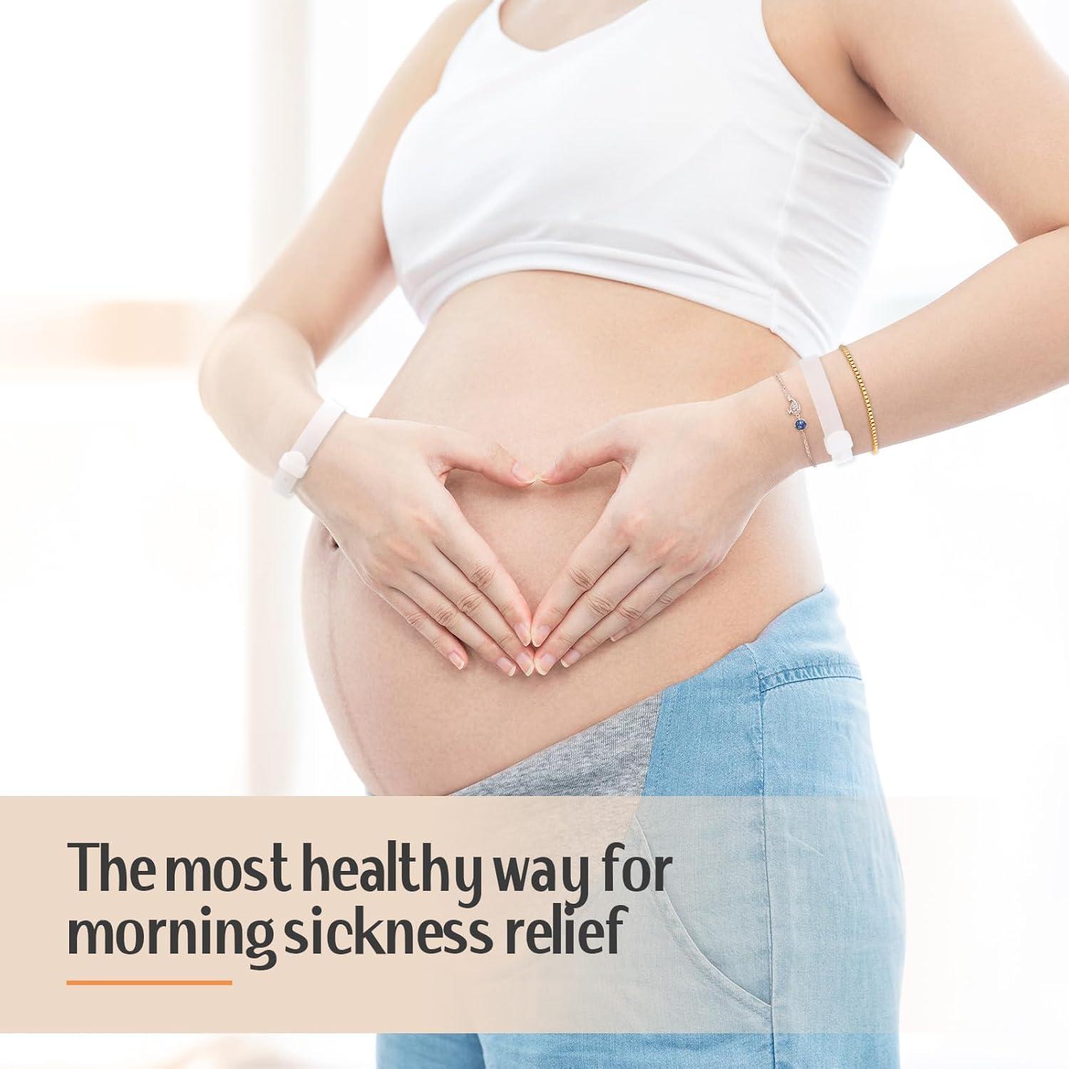 Banda de Nauseas Matutinas Lin Xuan Rosa Acupresión Ajustable