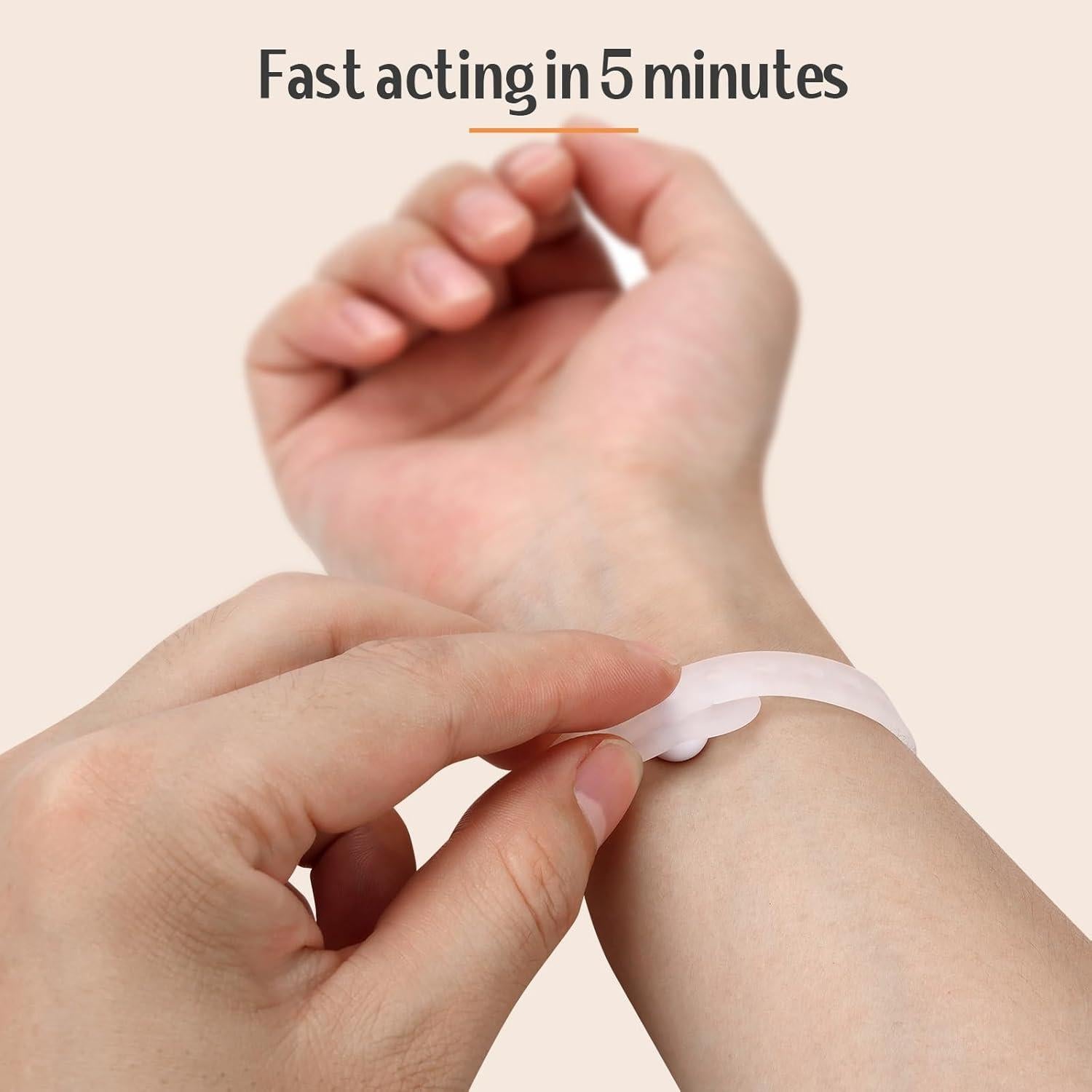 Banda de Nauseas Matutinas Lin Xuan Rosa Acupresión Ajustable