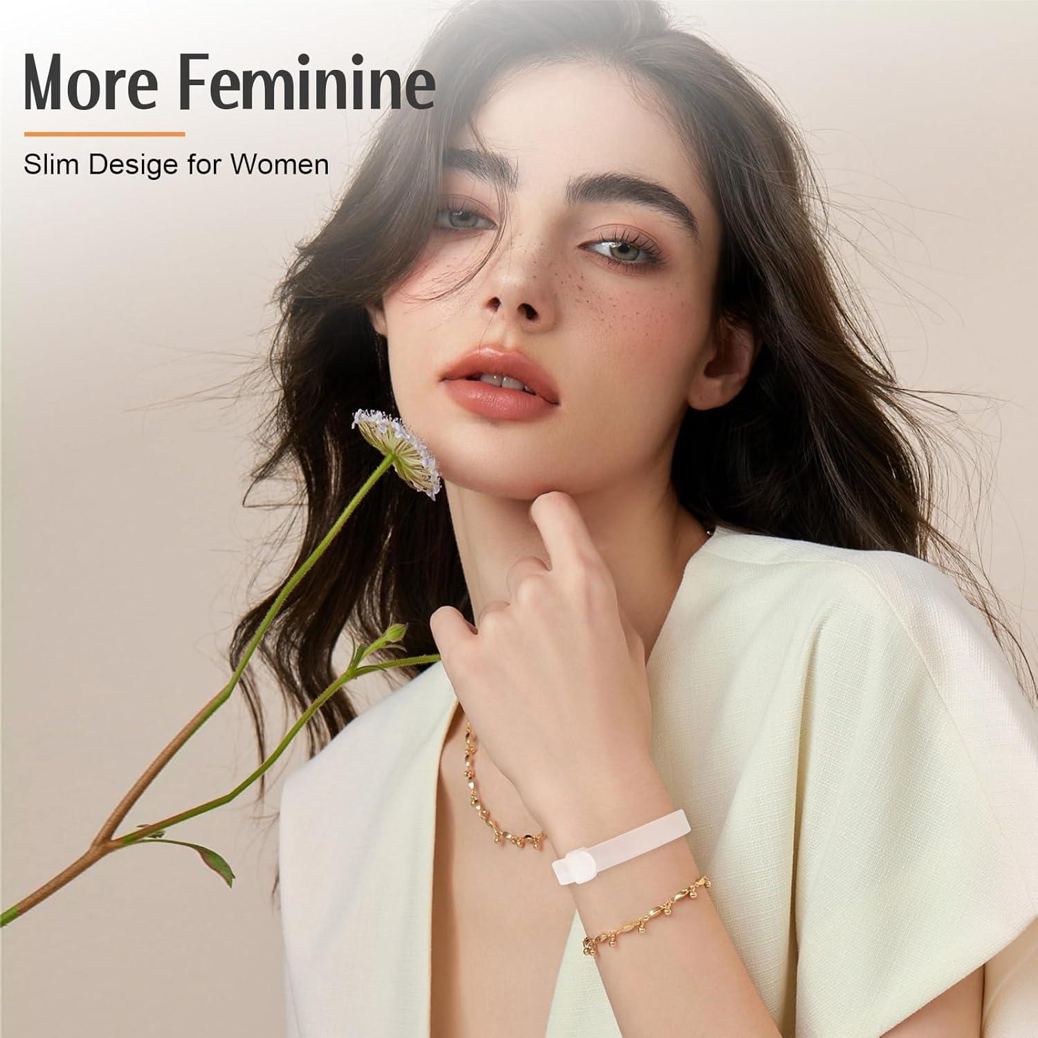 Banda de Nauseas Matutinas Lin Xuan Rosa Acupresión Ajustable