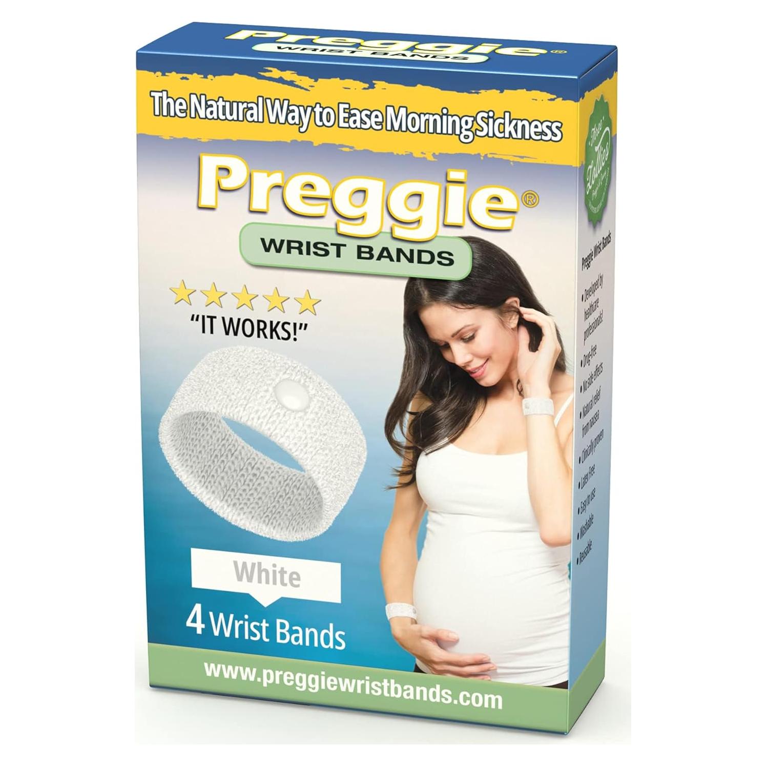 Pulseras Antináuseas Preggie - Alivio Embarazo - 4 Unidades