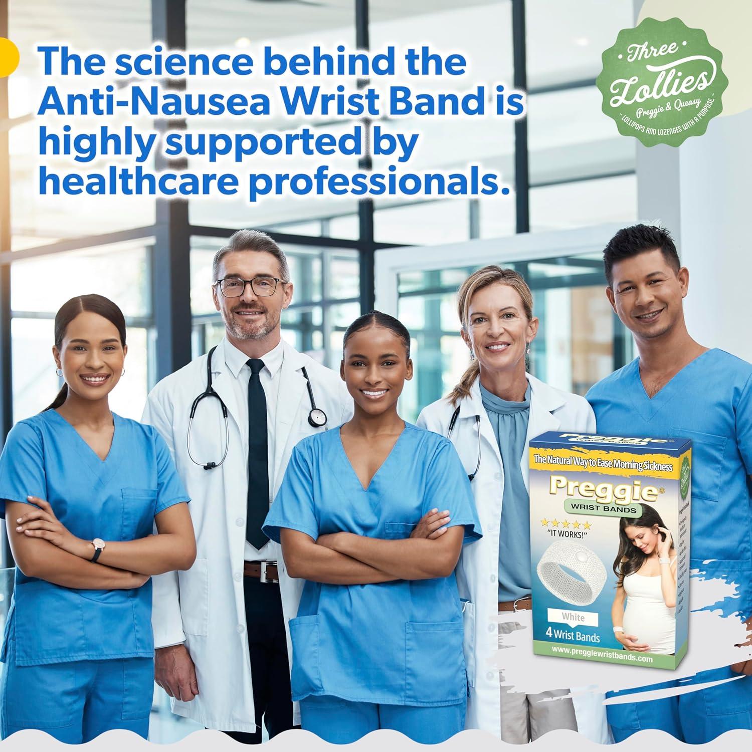 Pulseras Antináuseas Preggie - Alivio Embarazo - 4 Unidades