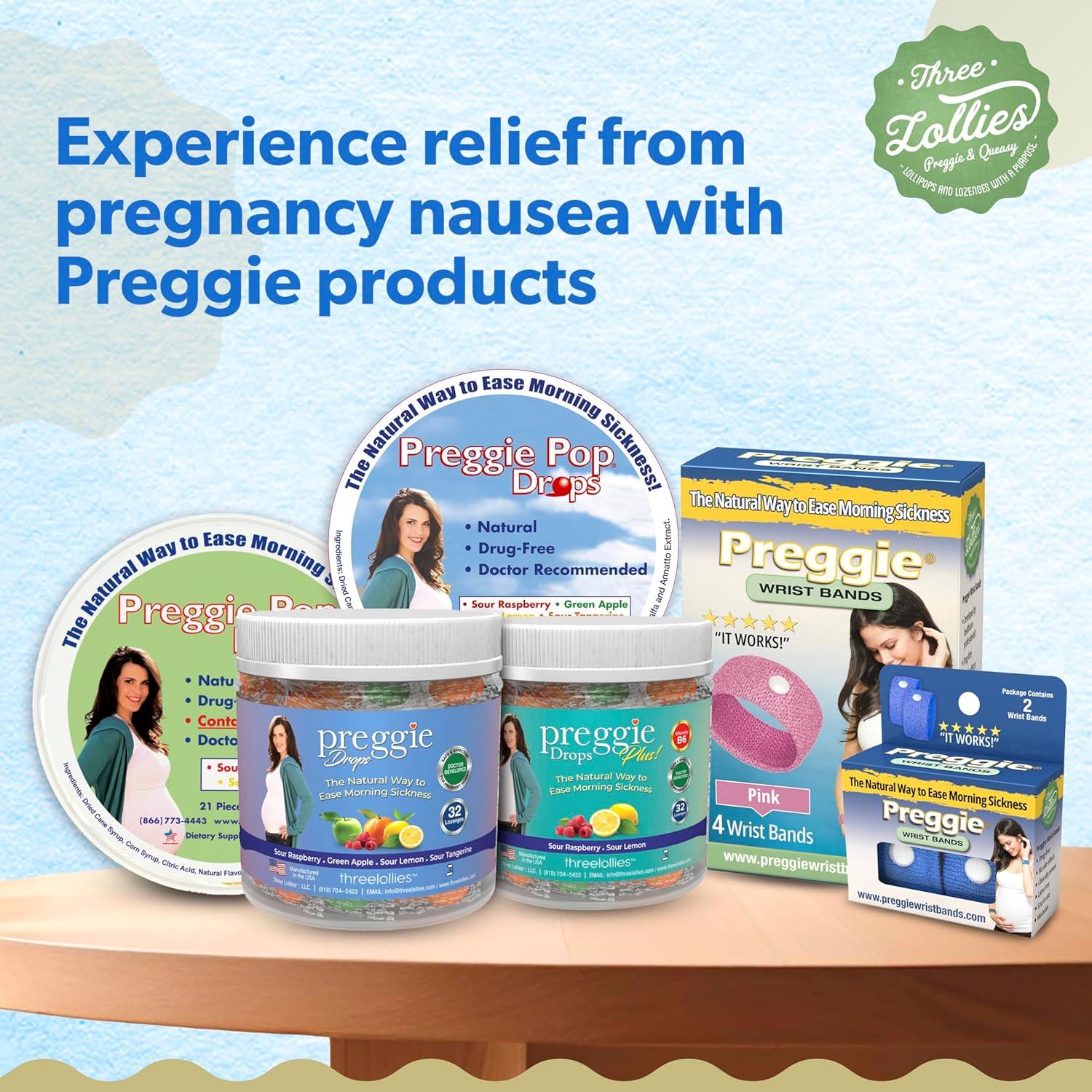 Pulseras Antináuseas Preggie - Alivio Embarazo - 4 Unidades