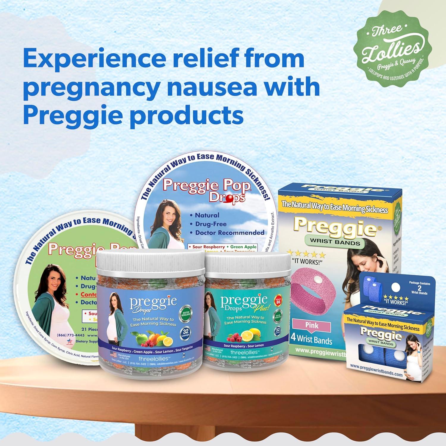Pulseras Antináuseas Preggie - Alivio Embarazo - 4 Unidades