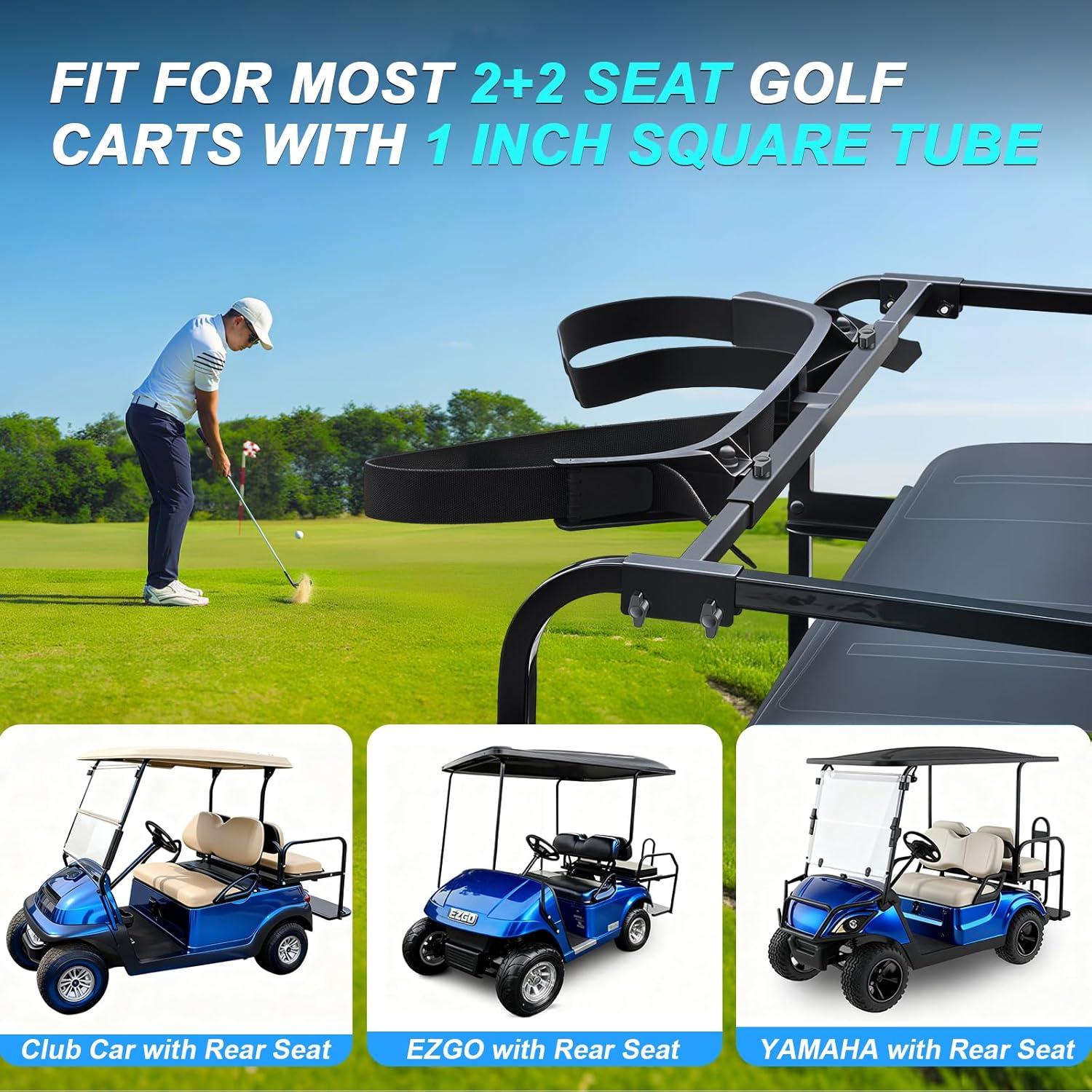 Soporte de bolsa de golf ENEKERP para carrito 2+2 ajustable