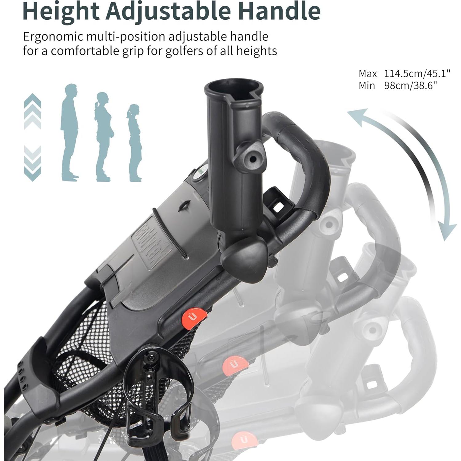Carrito de Golf Caddytek CaddyCruiser ONE V8 Plegable Azul