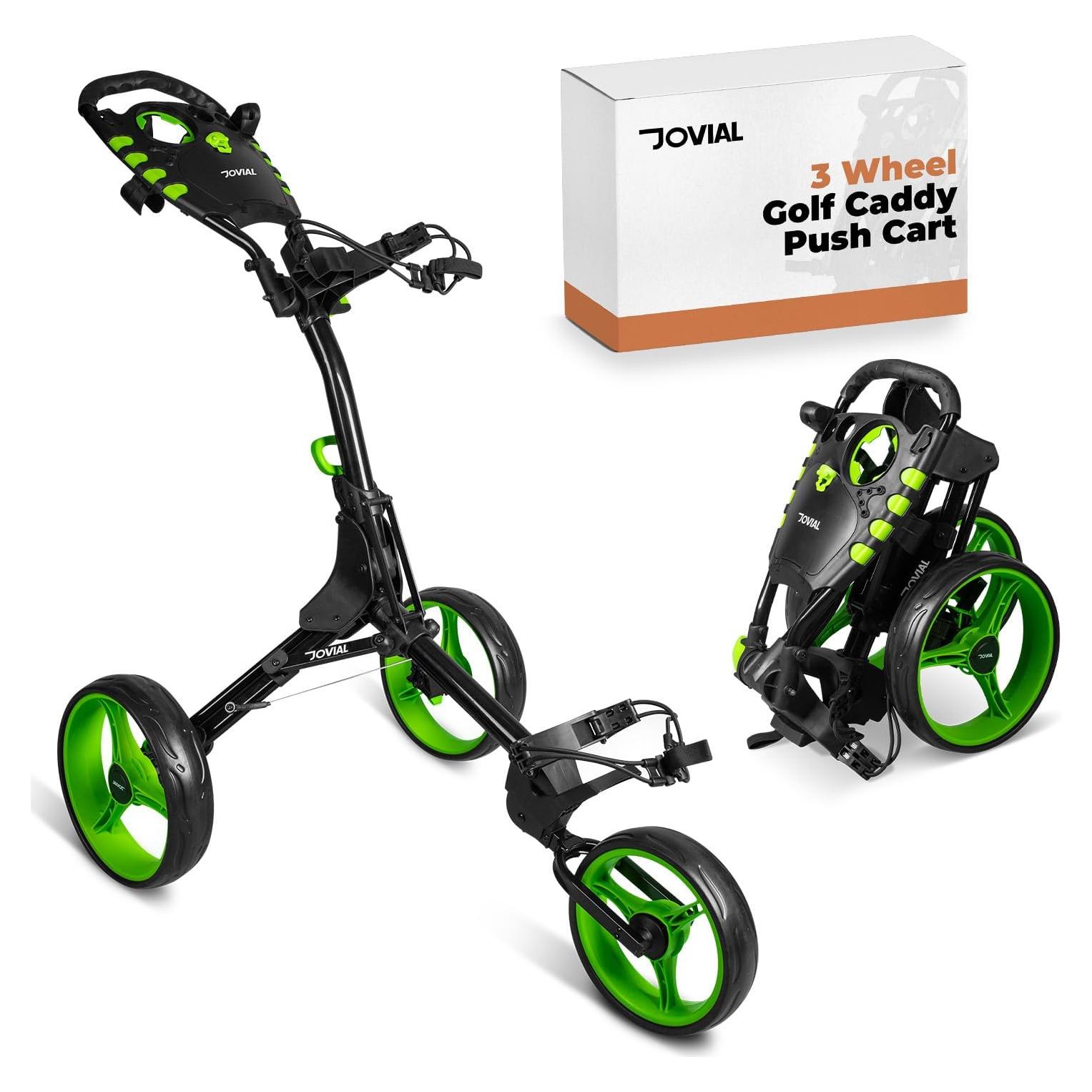 Carro de Golf Plegable JOVIAL 3 Ruedas Aluminio 8 kg