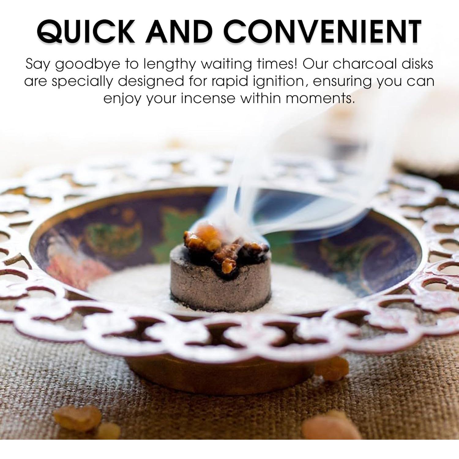 Tabletas de Carbón Sunlight 100 Unidades - Encendido Rápido