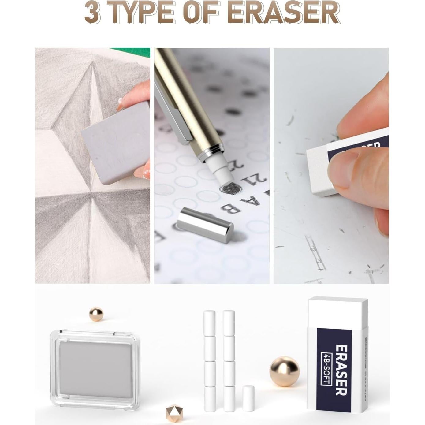 Juego de Lápices Mecánicos Nicpro 35PCS 0.5-2.0mm Profesional