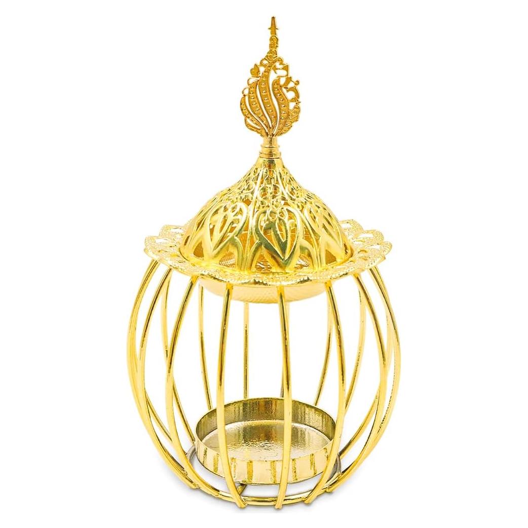 Quemador de Incienso Modixun Dorado 16.5x9.5cm Multifuncional